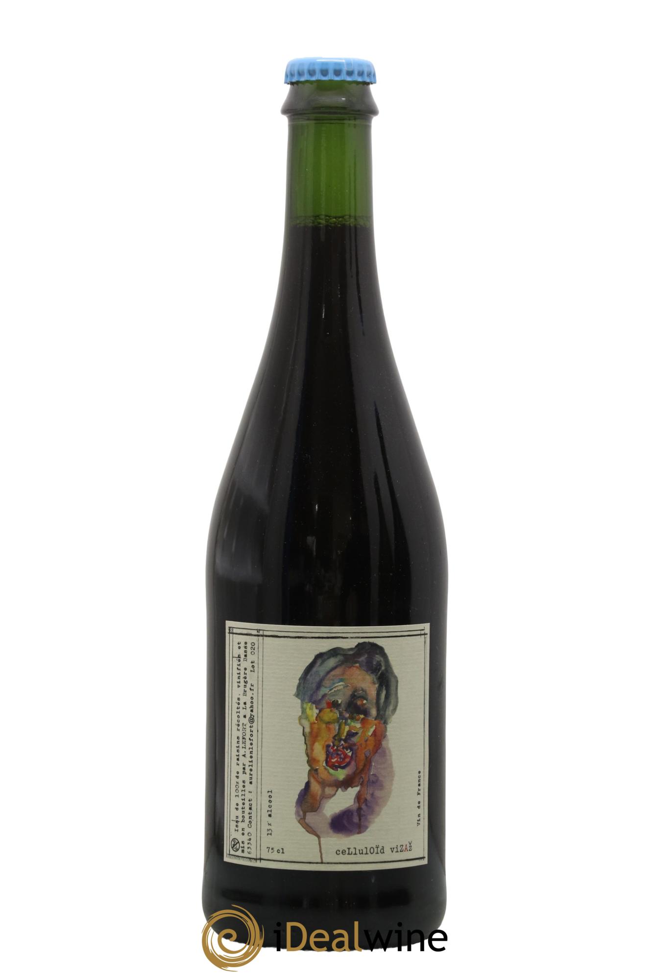 Vin de France Celluloïd Vizaz Aurélien Lefort Celluloïd Vivaz Aurélien Lefort 2020 - Posten von 1 Flasche - 0