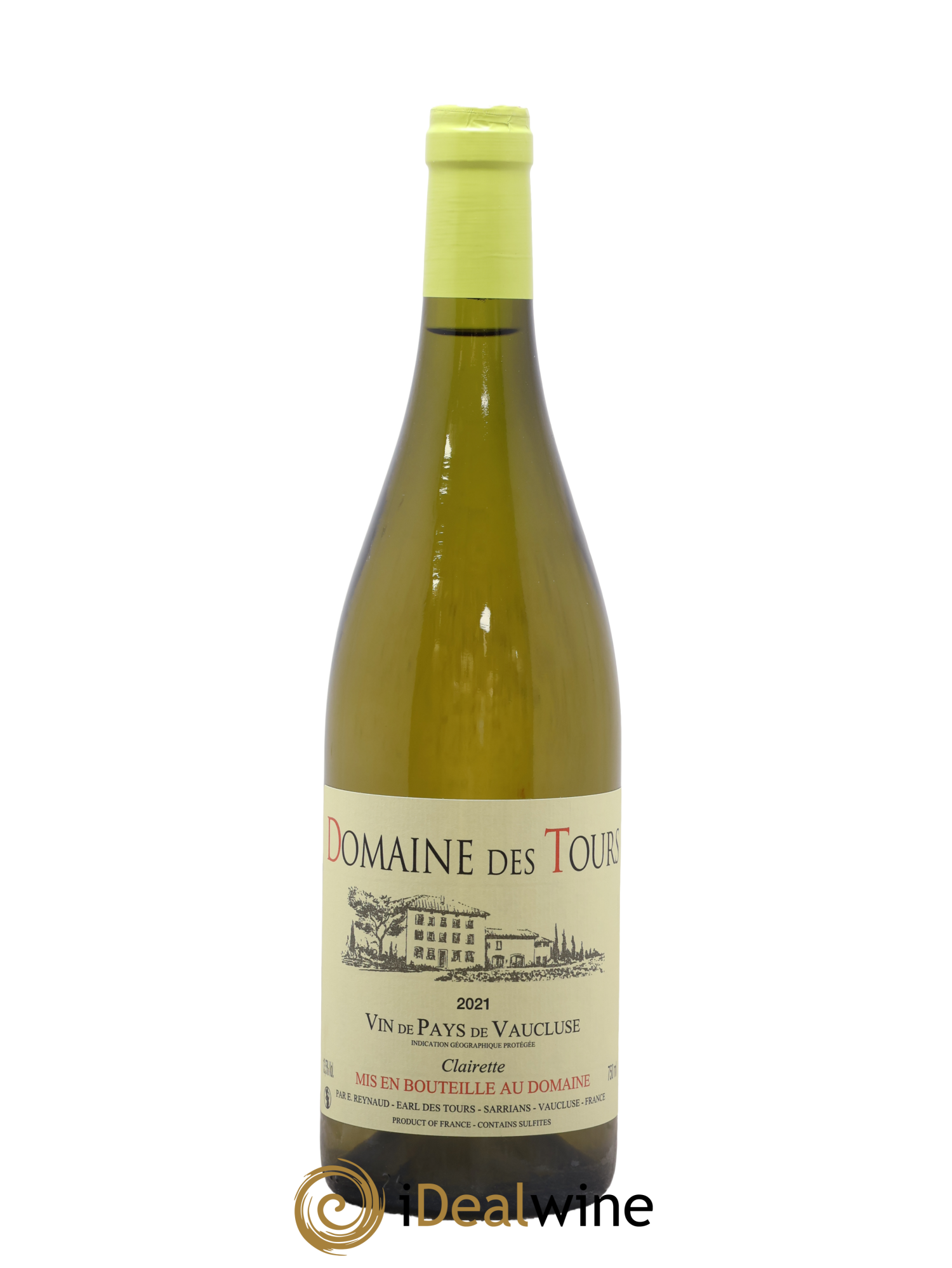 Vaucluse (Vin de Pays de Vaucluse) Domaine des Tours Clairette Emmanuel Reynaud 2021 - Lot de 1 bouteille - 0