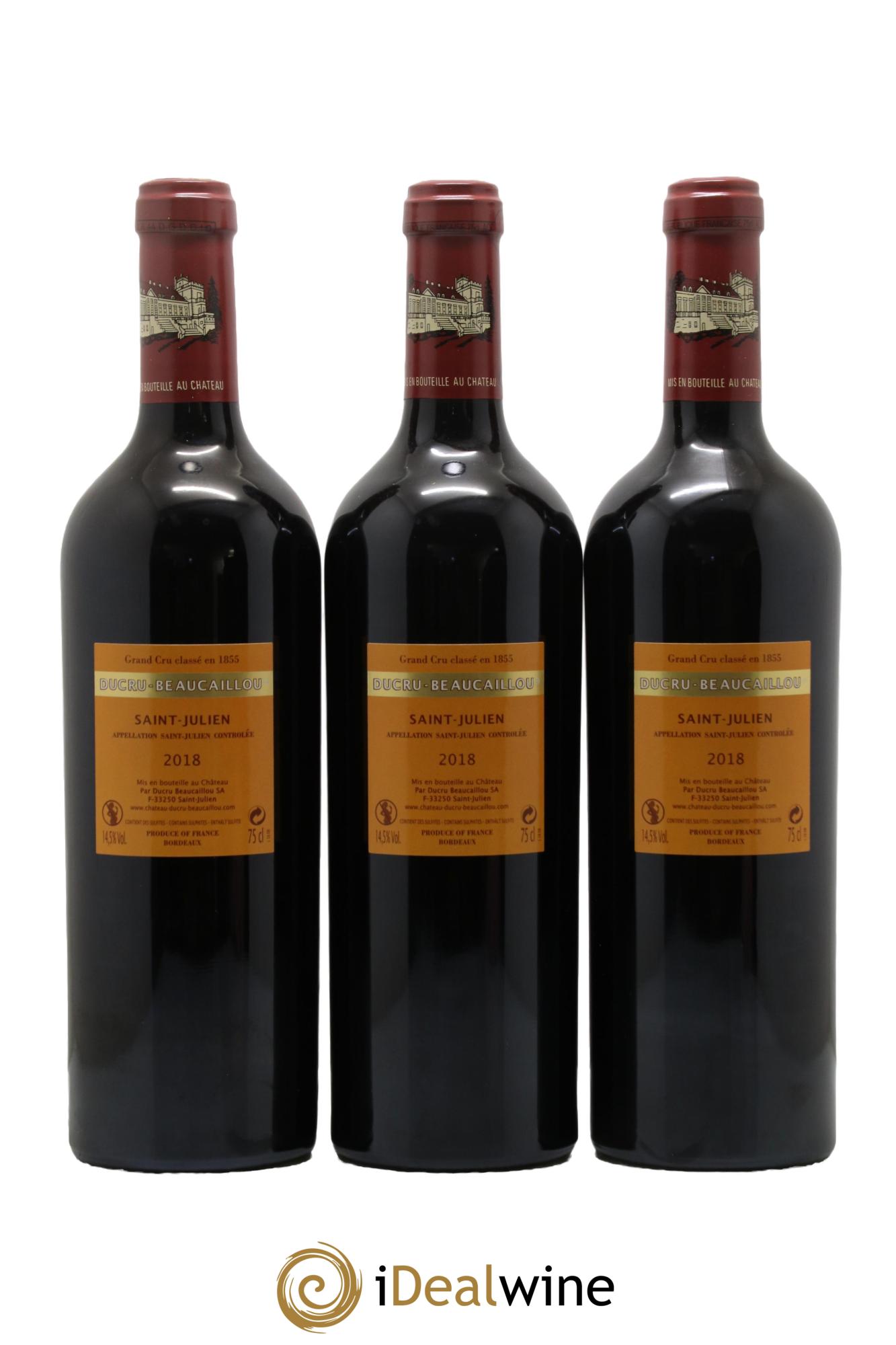 Château Ducru Beaucaillou 2ème Grand Cru Classé 2018 - Lot de 6 bouteilles - 4