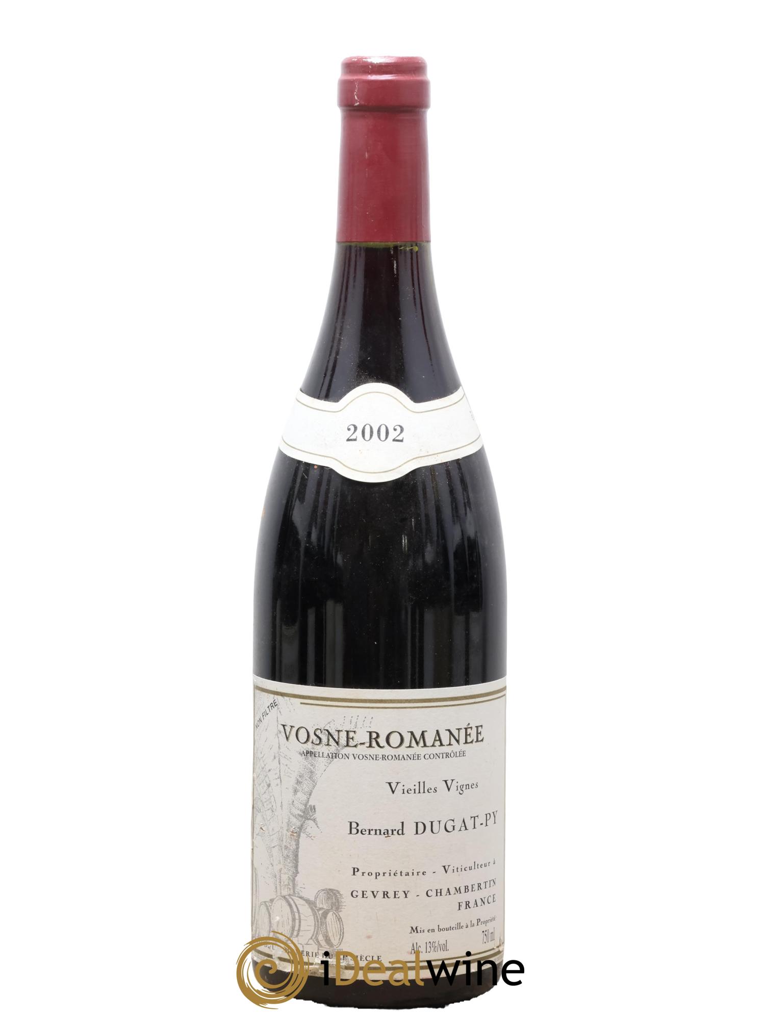 Vosne-Romanée Vieilles Vignes Dugat-Py Vieilles Vignes Dugat-Py 2002 - Lot de 1 bouteille - 0