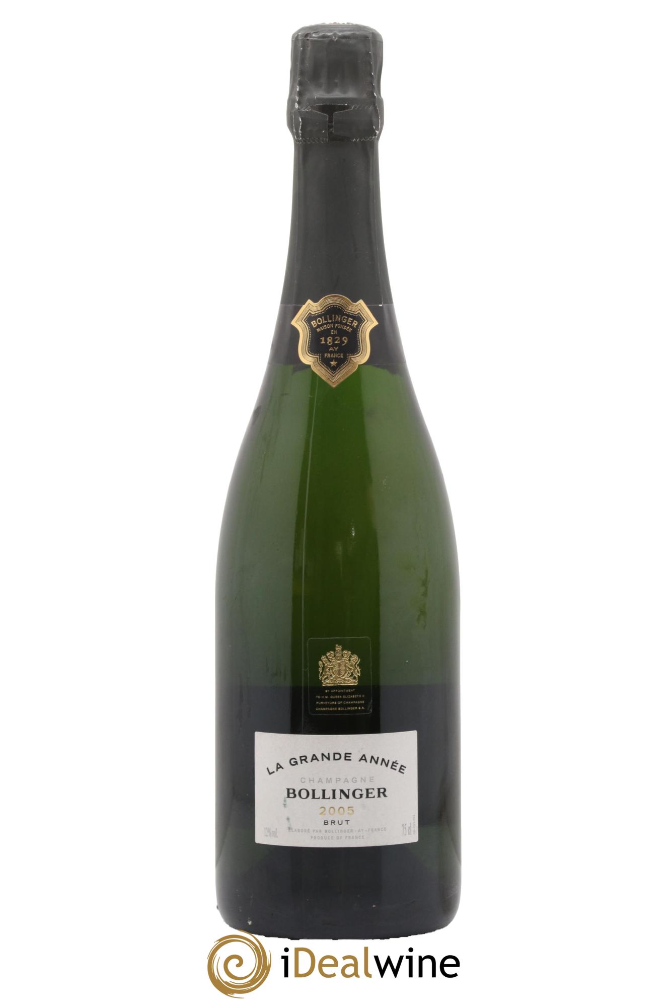 Grande Année Brut Bollinger 2005 - Lot de 1 bouteille - 0