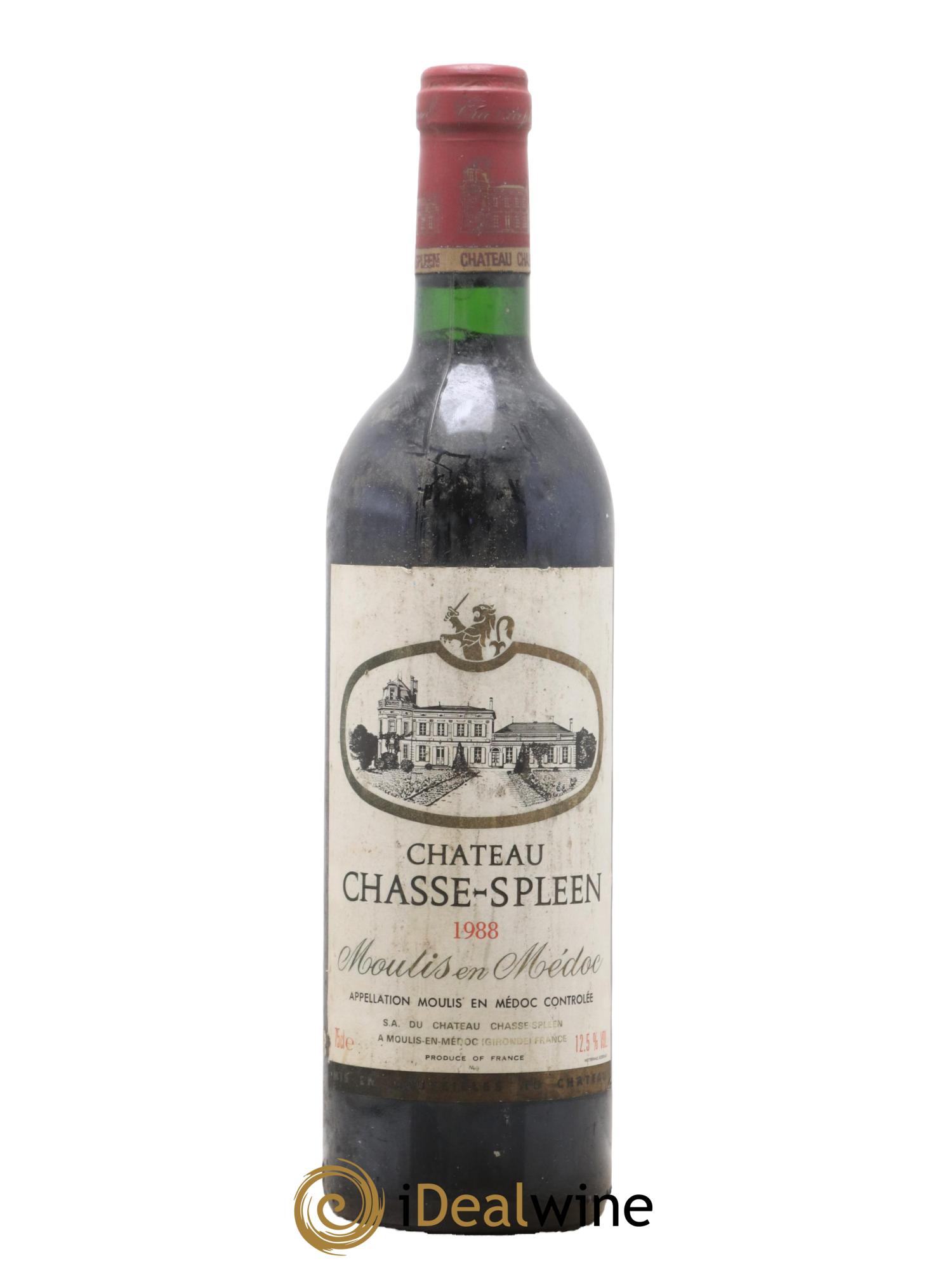 Château Chasse Spleen 1988 - Lot de 1 bouteille - 0