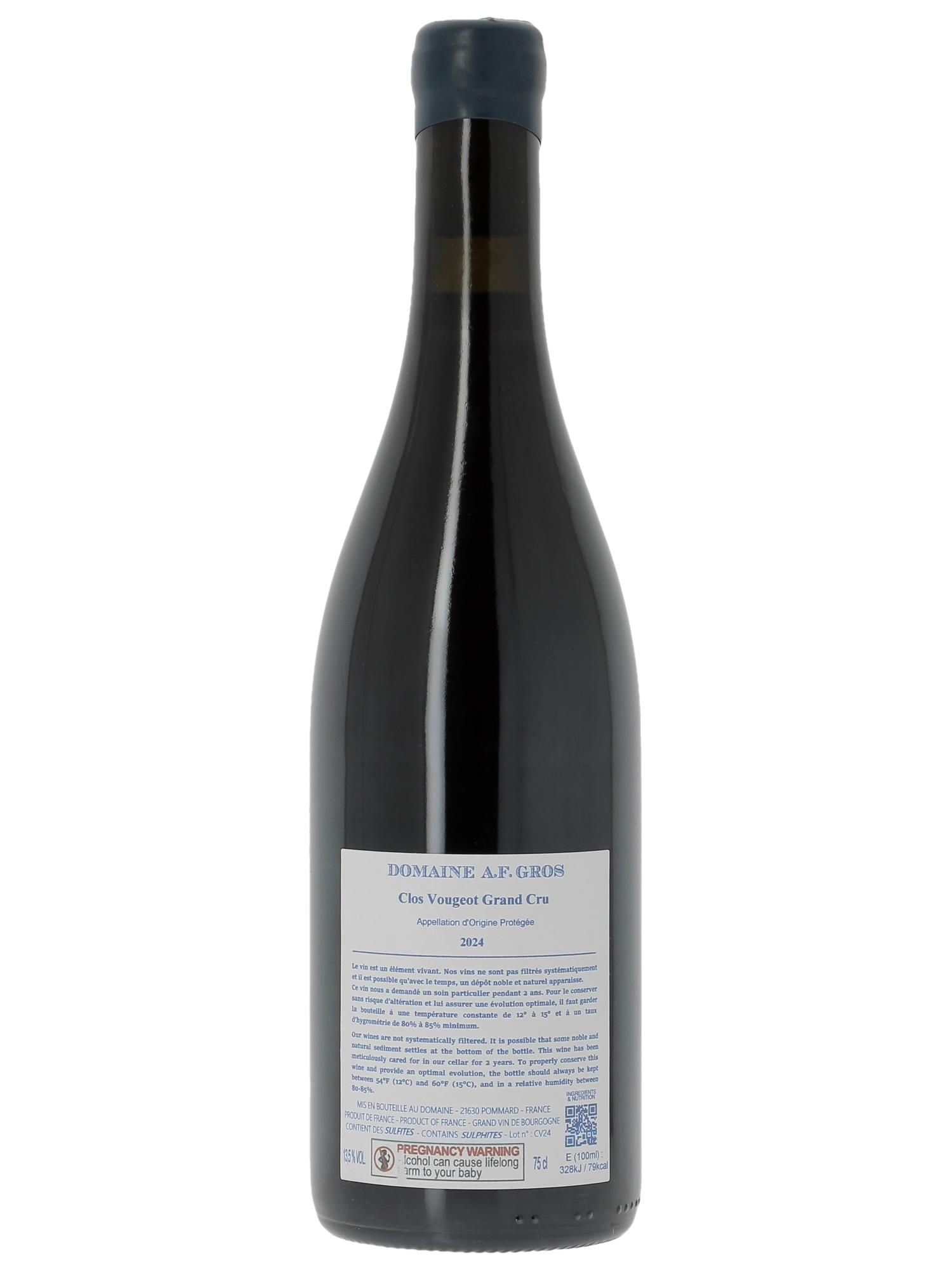 Clos de Vougeot Grand Cru A.-F. Gros 2024 - Lote de 1 botella - 1