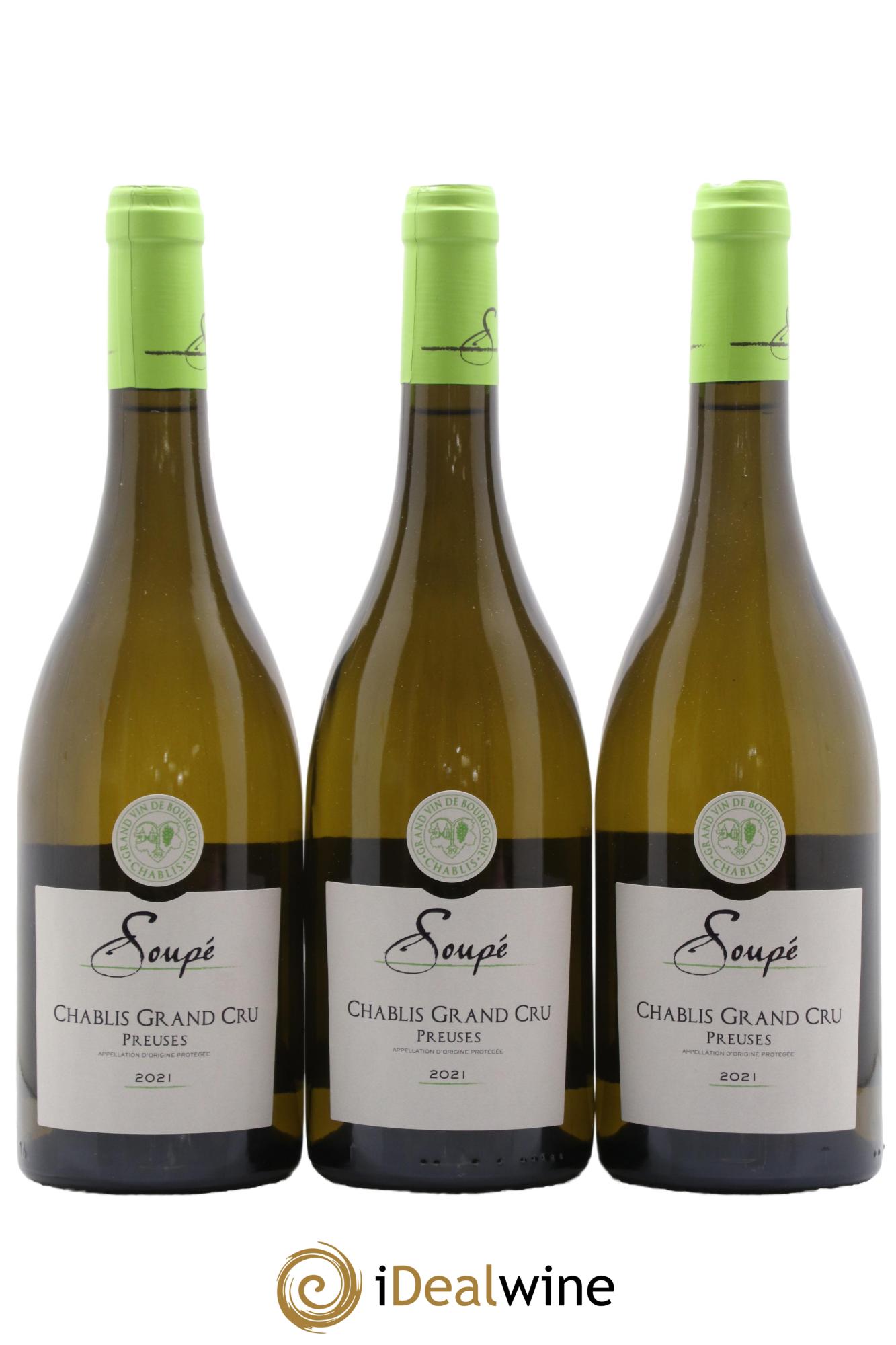 Chablis Grand Cru Les Preuses Domaine Soupé 2021 - Lot de 3 bouteilles - 0