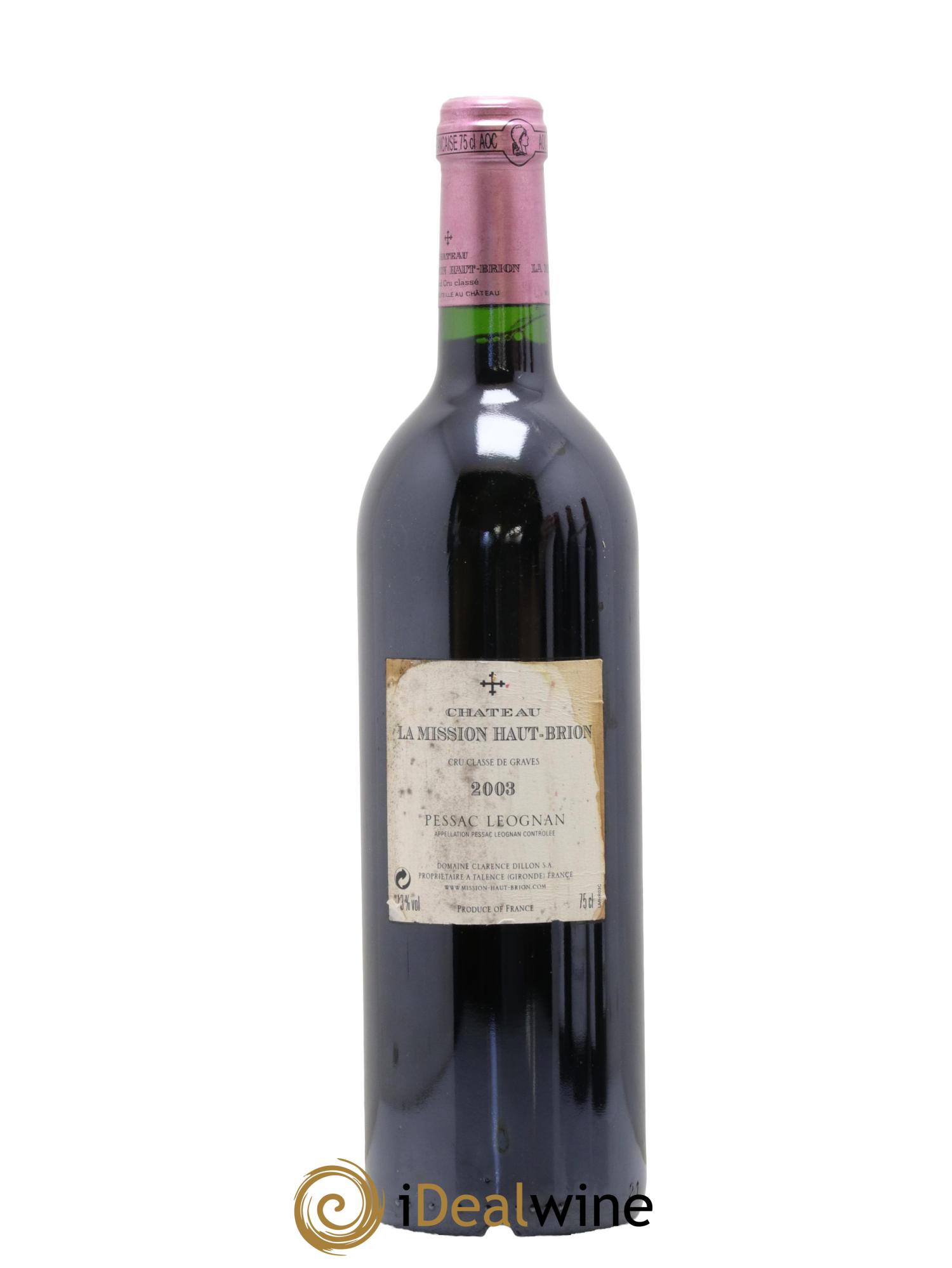 Château la Mission Haut-Brion Cru Classé de Graves 2003 - Posten von 1 Flasche - 1