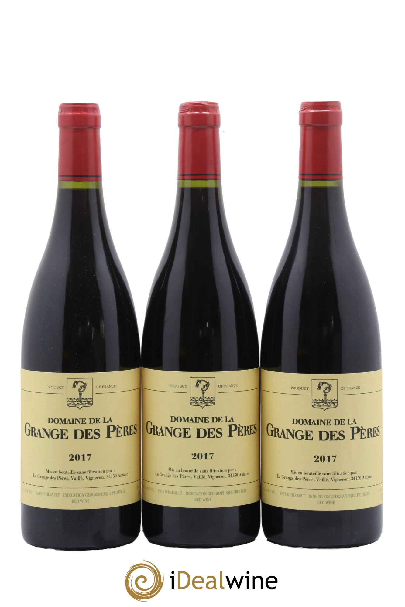 Pays d'Hérault Grange des Pères Laurent Vaillé 2017 - Lot de 3 bouteilles - 0