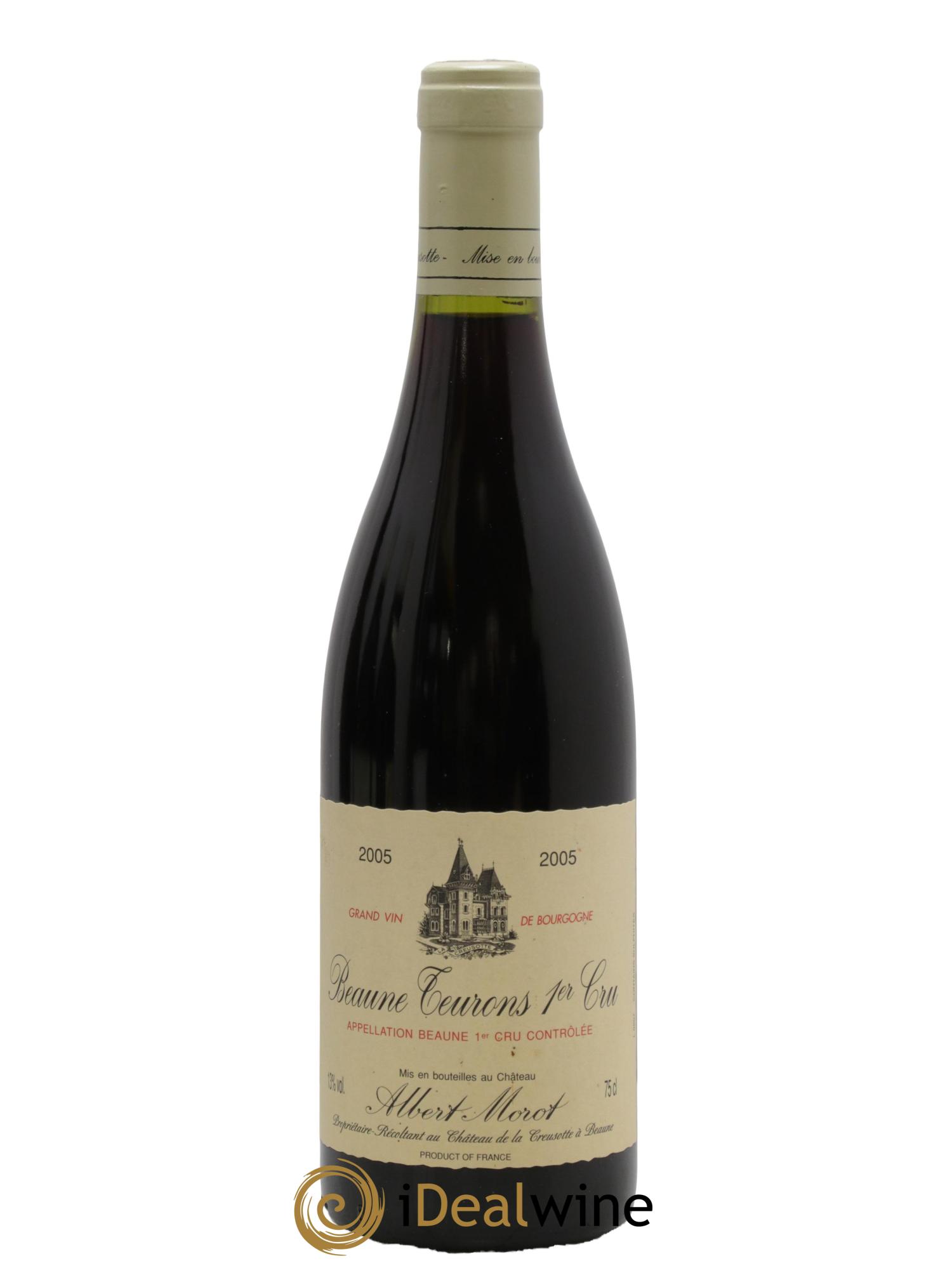 Beaune 1er Cru Les Teurons Domaine Albert Morot 2005 - Lot de 1 bouteille - 0