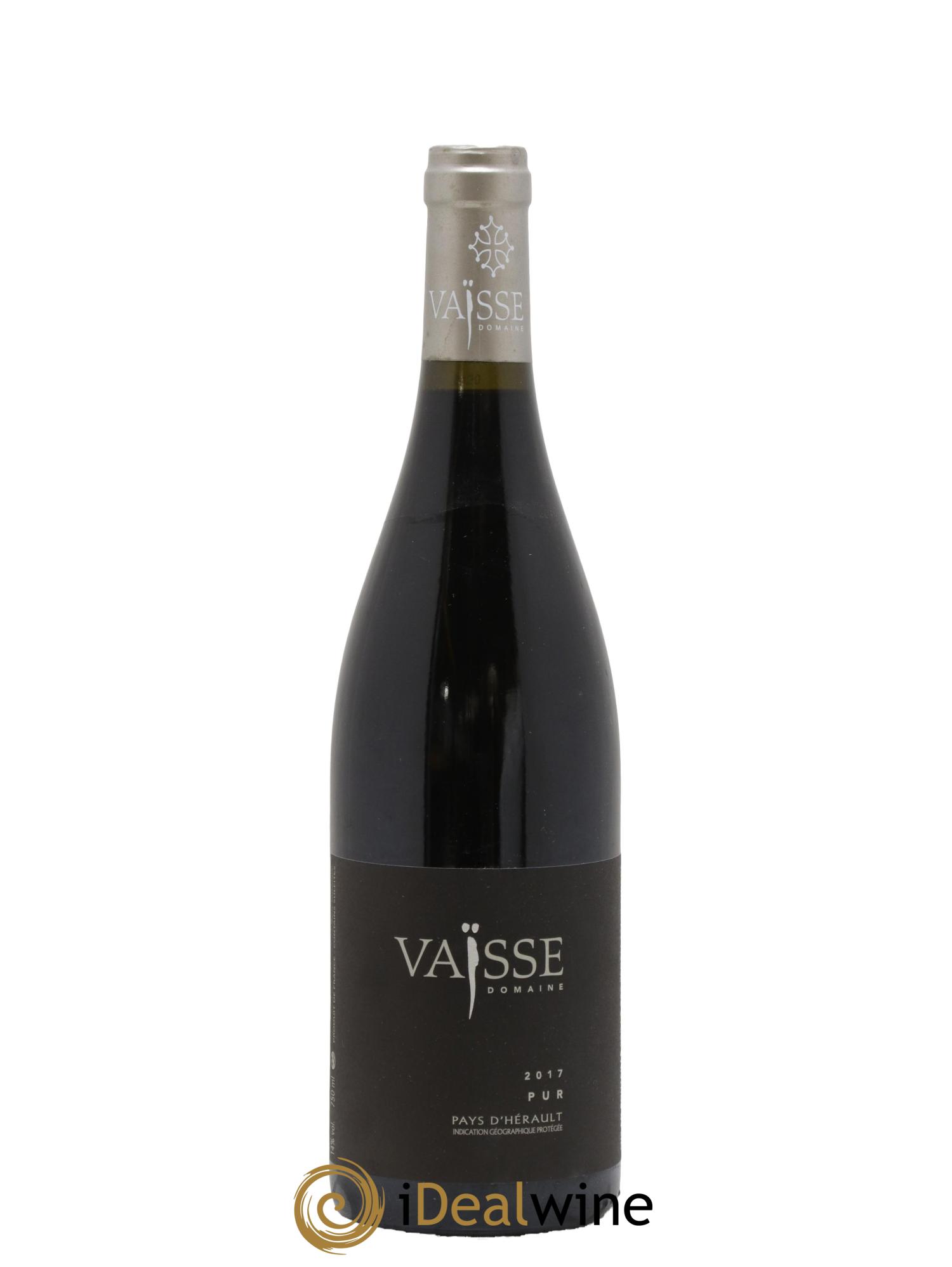 IGP Pays de l'Hérault Pur Vaisse (Domaine) 2017 - Lot de 1 bouteille - 0