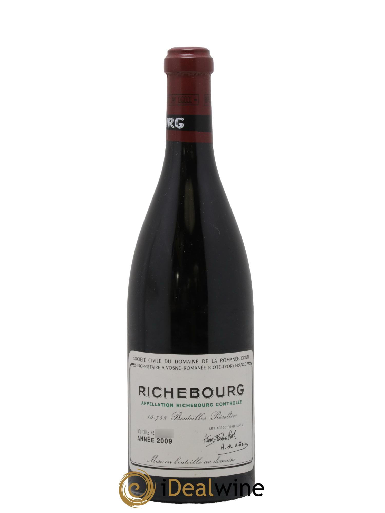 Richebourg Grand Cru Domaine de la Romanée-Conti 2009 - Lot de 1 bouteille - 0