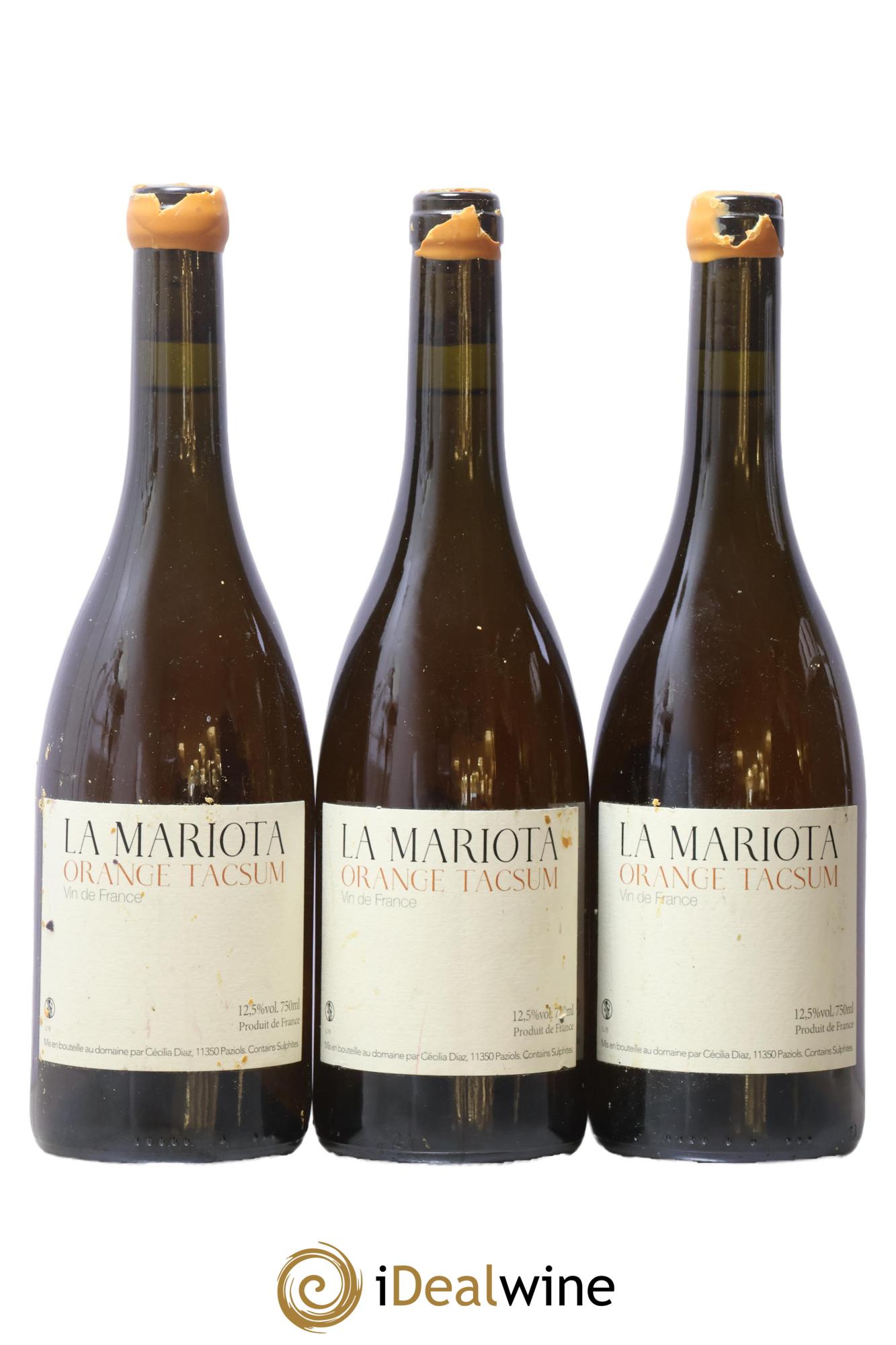 Vin de France Orange Tacsum La Mariota - Posten von 3 Flaschen - 0