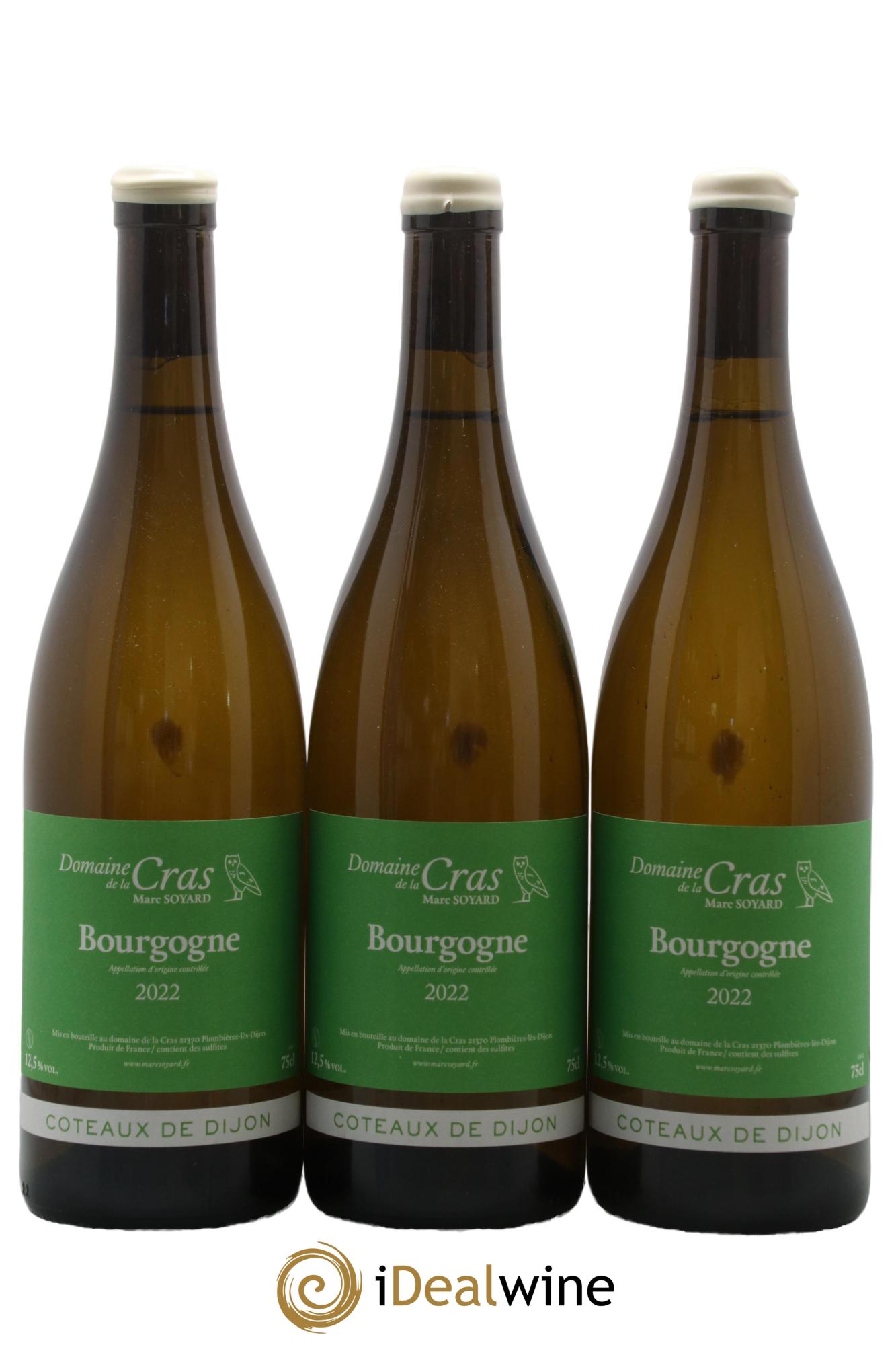 Bourgogne Domaine de la Cras - Marc Soyard 2022 - Lot de 3 bouteilles - 0