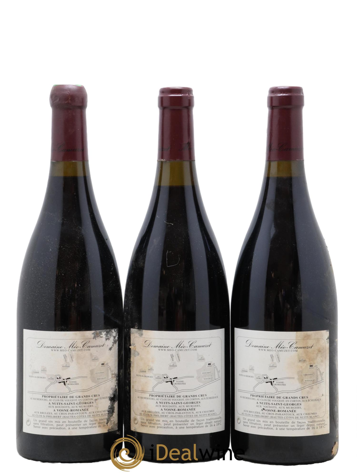 Clos de Vougeot Grand Cru Méo-Camuzet (Domaine)  2000 - Lot of 3 bottles - 1