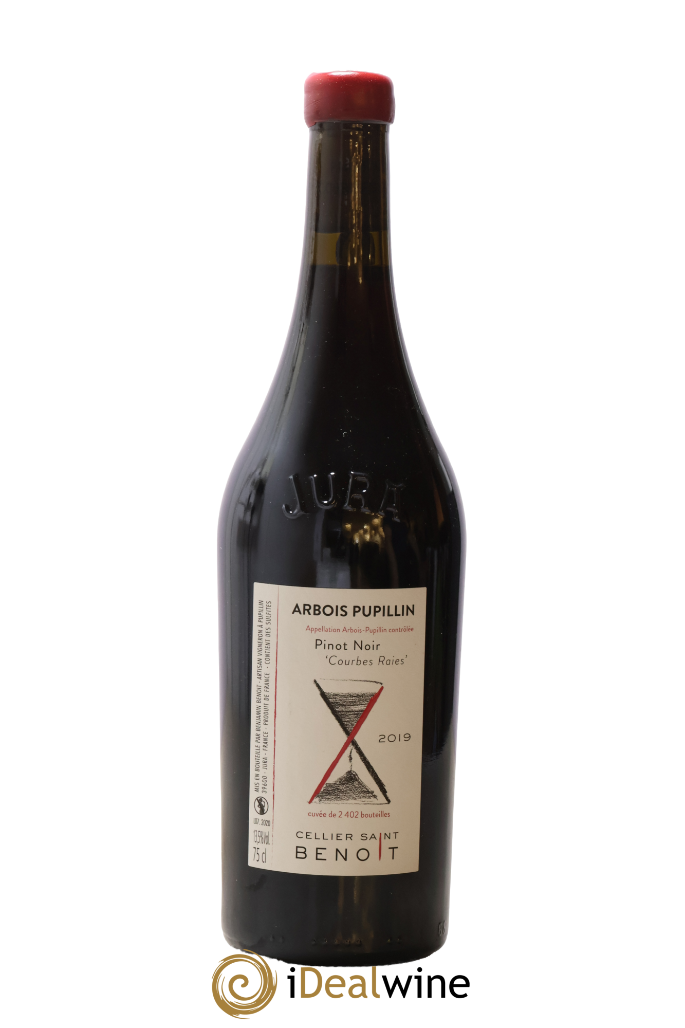 Arbois-Pupillin Pinot Noir Courbes Raies Cellier Saint Benoît 2019 - Lot de 1 bouteille - 0