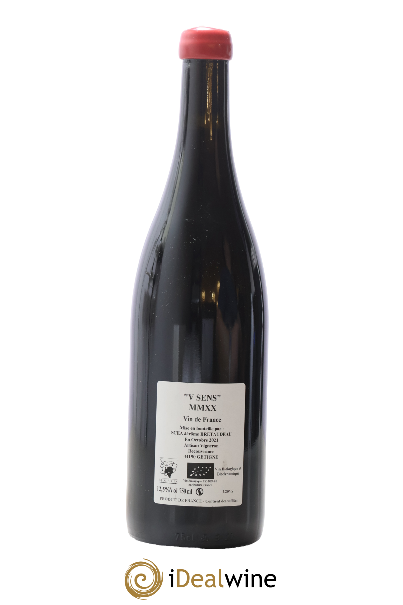 Vin de France V Sens Jérôme Bretaudeau - Domaine de Bellevue 2020 - Lotto di 1 bottiglia - 1