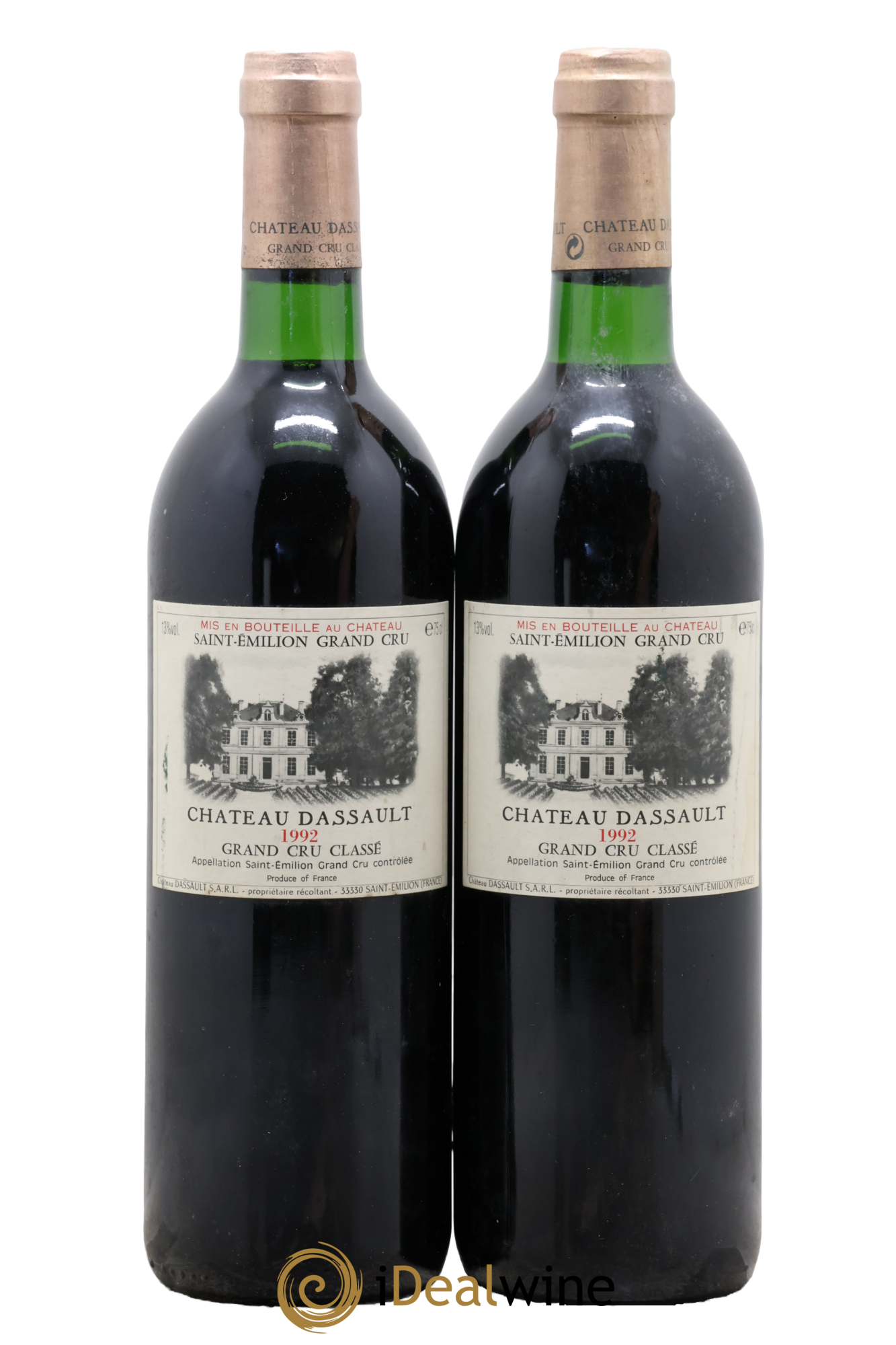 Château Dassault Grand Cru Classé 1992 - Lot of 2 bottles - 0