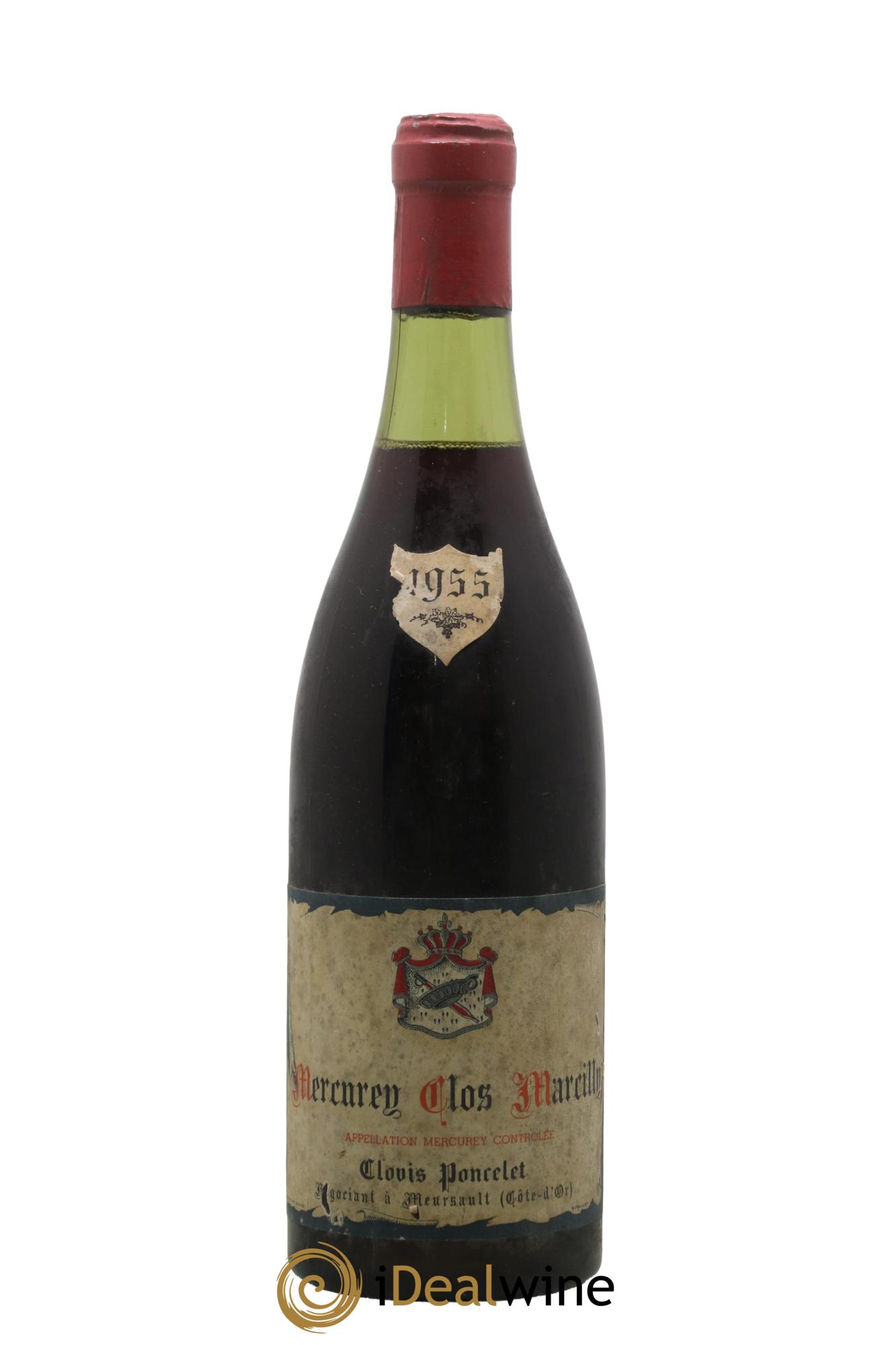 Mercurey Clos Marcilly Clovis Poncelet 1955 - Lot of 1 bottle - 0
