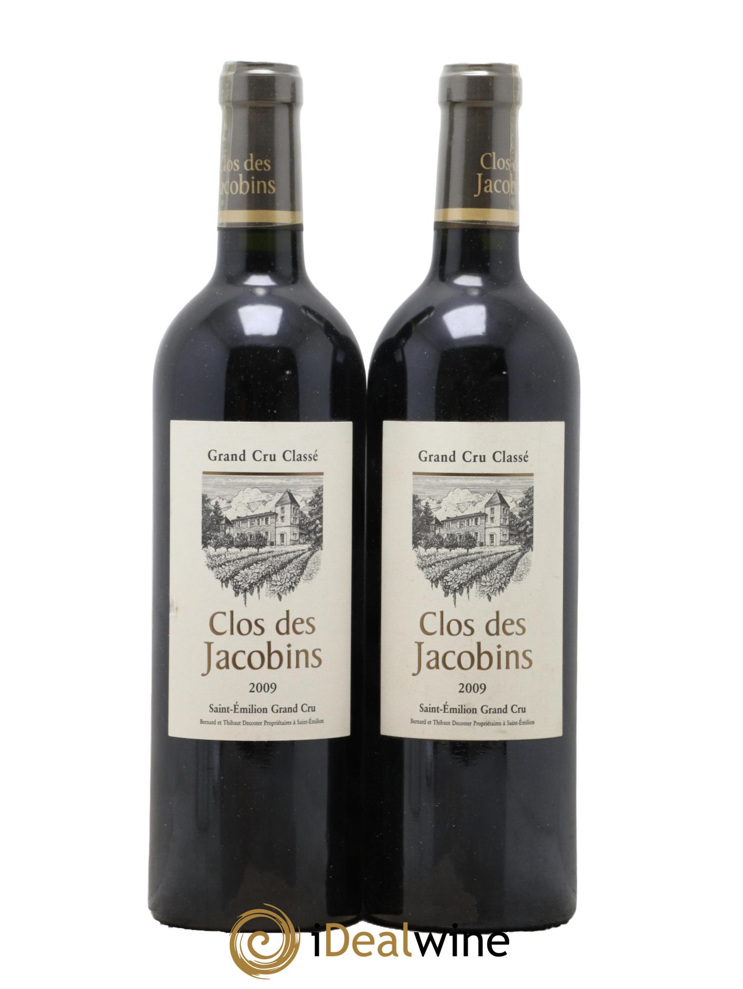 Château Clos des Jacobins Grand Cru Classé 2009 - Lotto di 2 bottiglie - 0