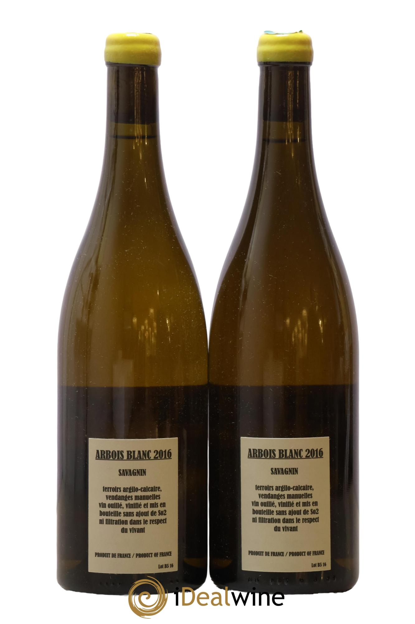 Arbois Savagnin Adeline Houillon & Renaud Bruyère 2016 - Lotto di 2 bottiglie - 1
