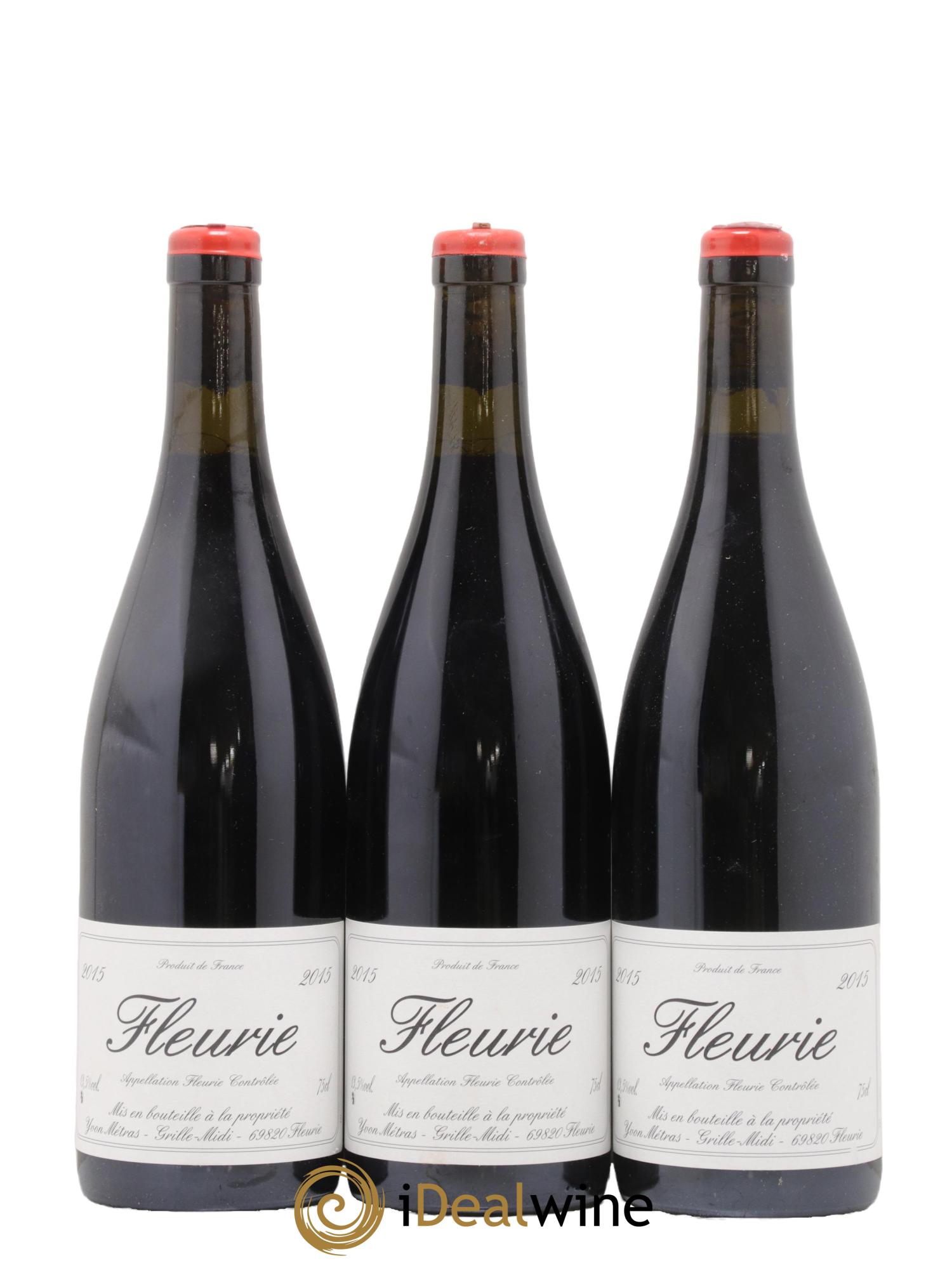 Fleurie Vieilles vignes Yvon Métras 2015 - Lot de 3 bouteilles - 0