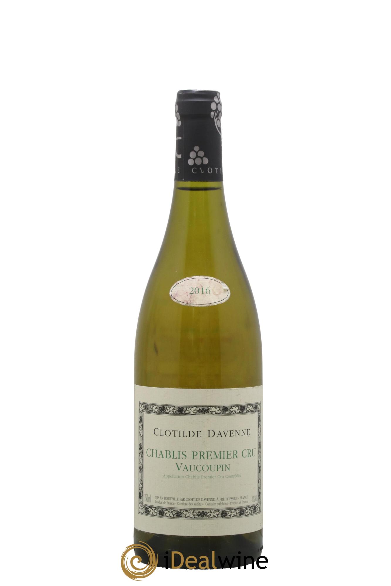 Chablis 1er Cru Vaucoupin Clotilde Davenne 2016 - Lotto di 1 bottiglia - 0