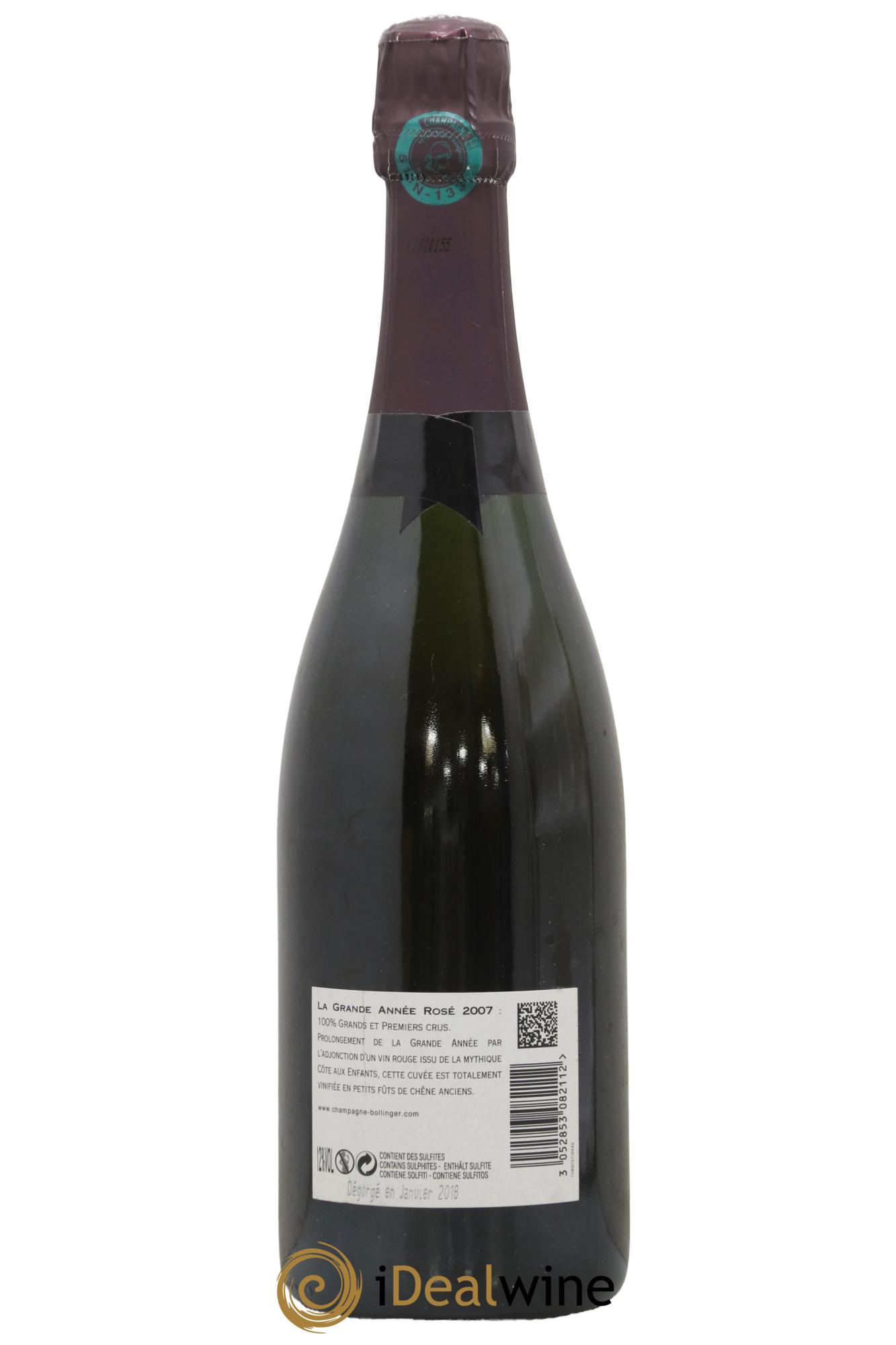 Grande Année Brut Bollinger 2007 - Lot of 1 bottle - 1