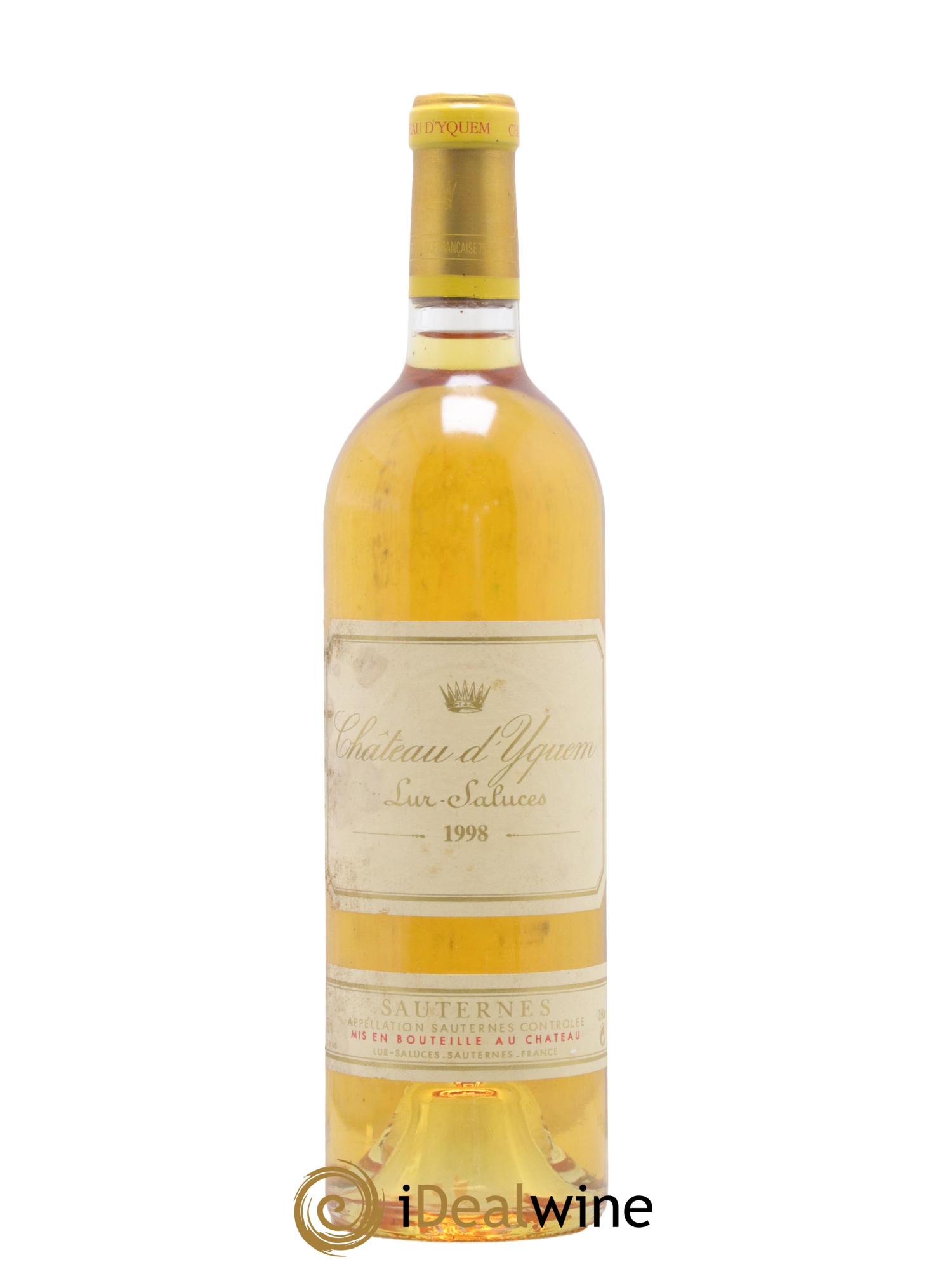Château d' Yquem 1er Cru Classé Supérieur 1998 - Lot de 1 bouteille - 0