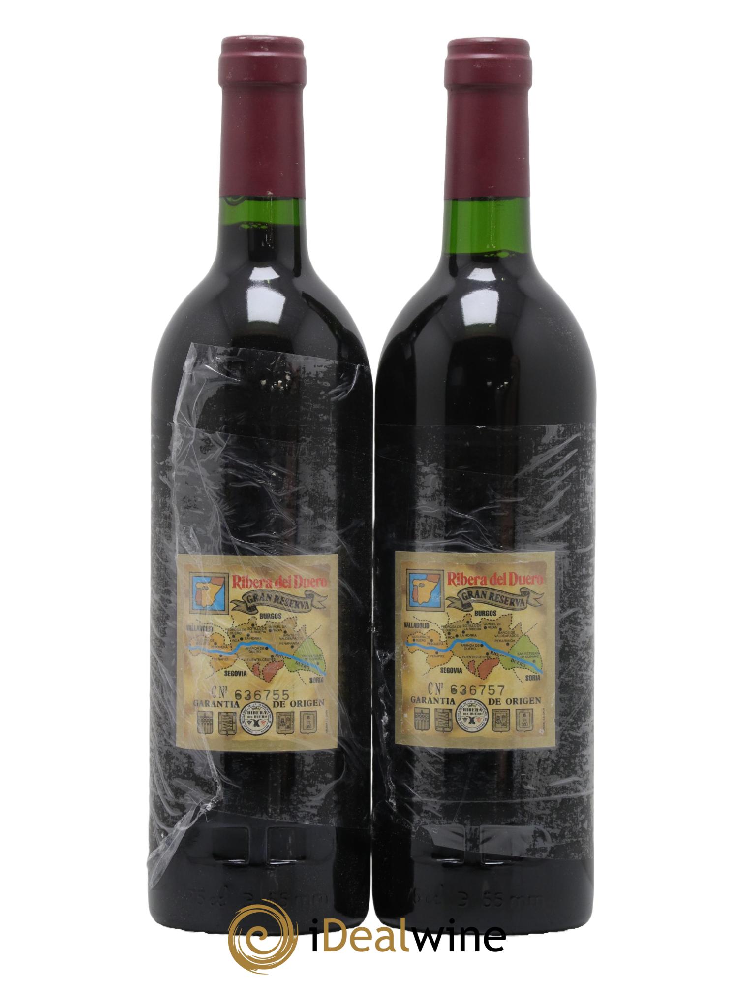 Ribera Del Duero DO Vega Sicilia Unico Famille Alvarez 1986 - Posten von 2 Flaschen - 1