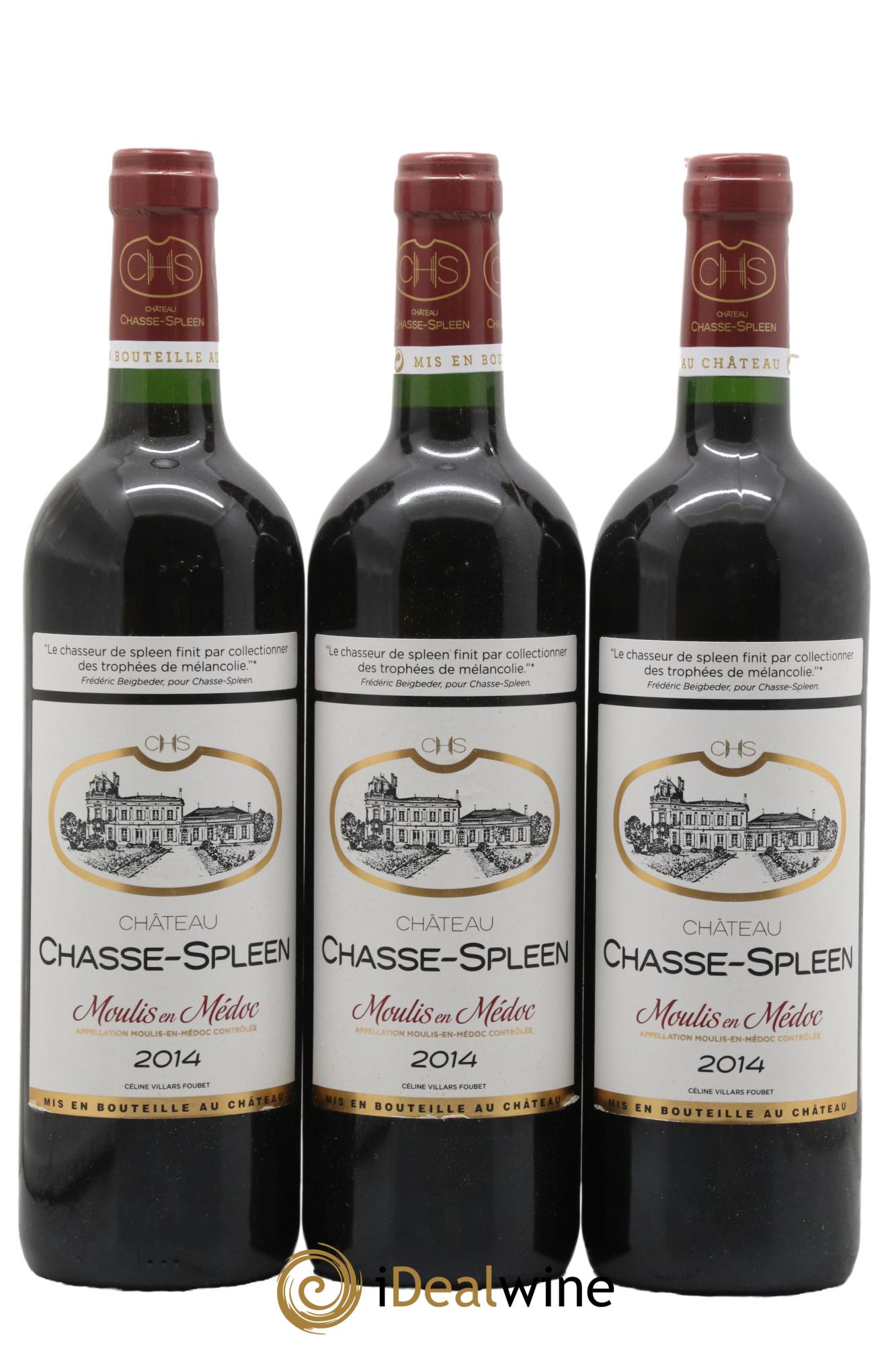Château Chasse Spleen 2014 - Posten von 3 Flaschen - 0