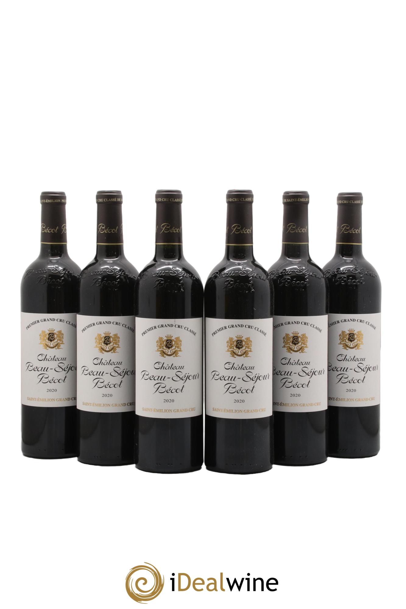 Château Beau-Séjour Bécot 1er Grand Cru Classé B 2020 - Lot de 6 bouteilles - 0