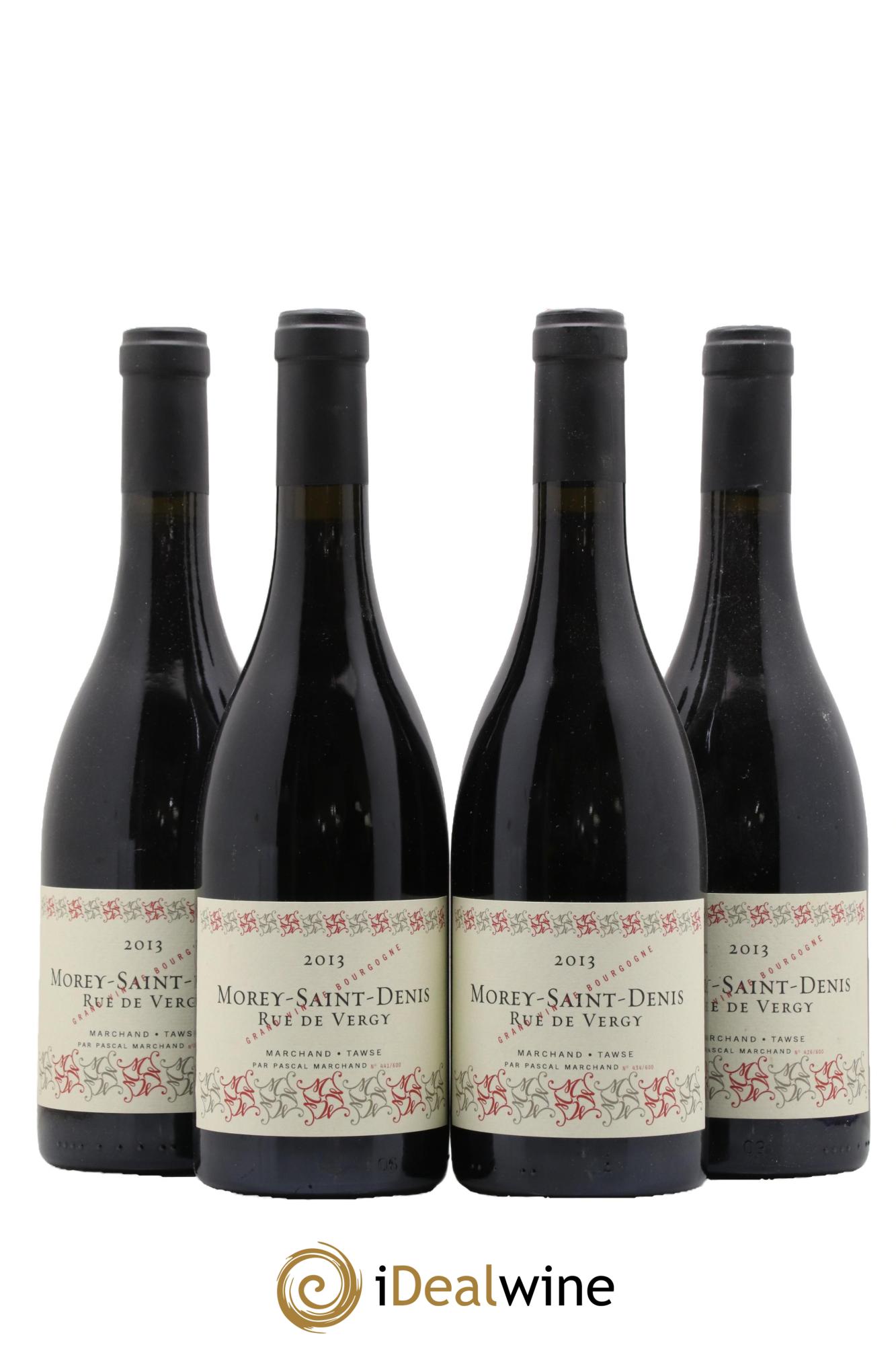 Morey-Saint-Denis Rue de Vergy Marchand-Tawse 2013 - Lot de 4 bouteilles - 0