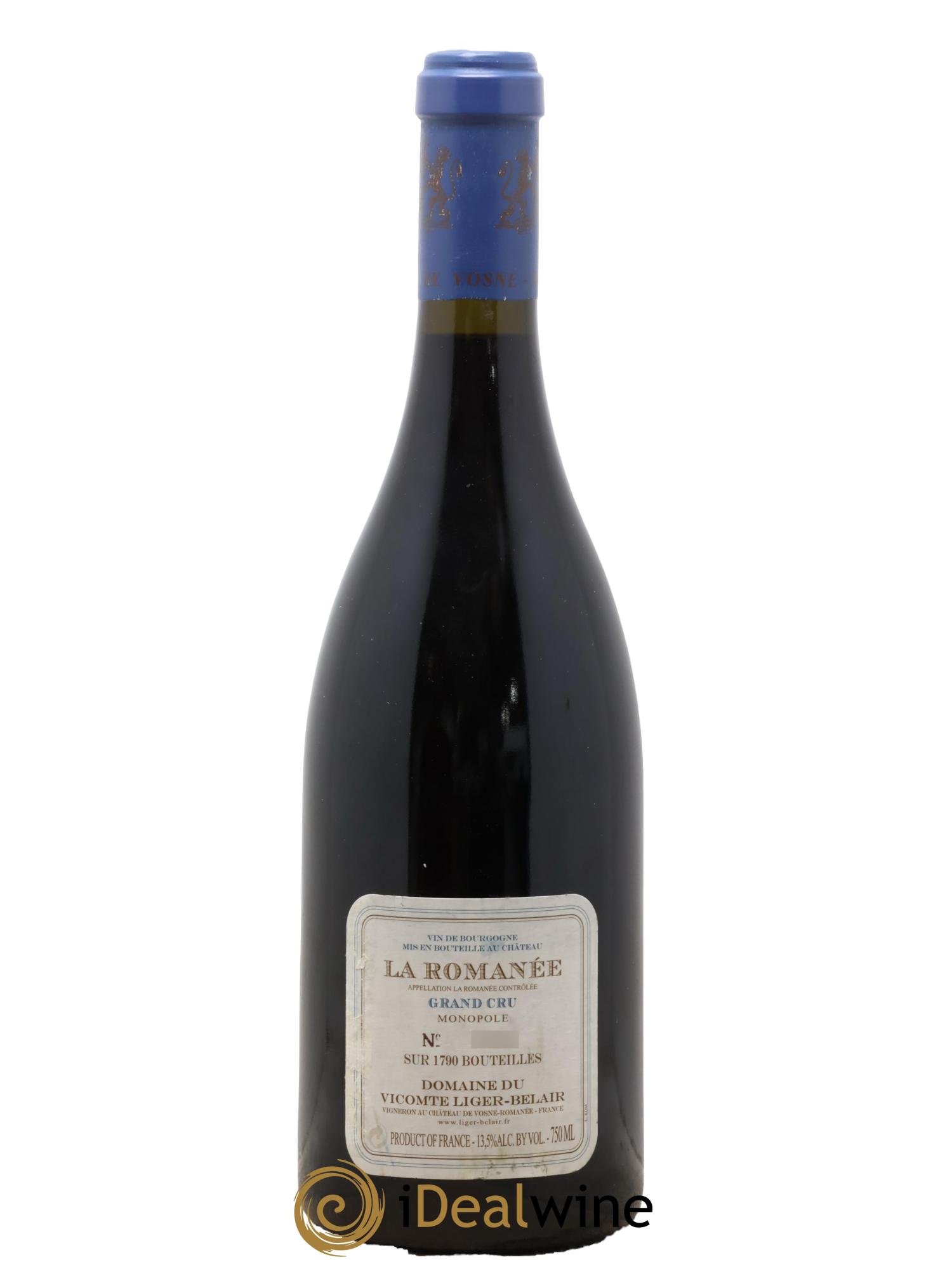 La Romanée Grand Cru Comte Liger-Belair (Domaine du) 2002 - Lot of 1 bottle - 1