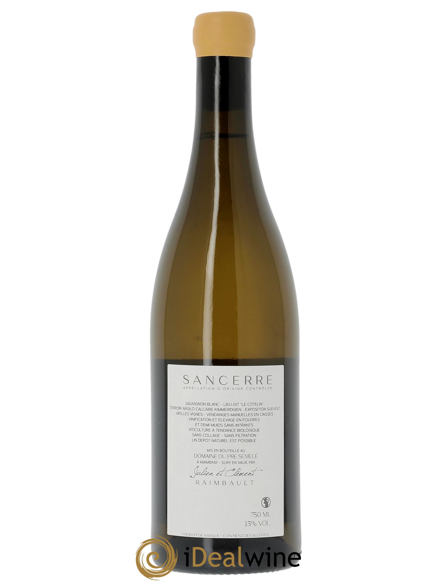 Sancerre Le Cotelin Domaine Du Pré Semelé 2022 - Lot de 1 bouteille - 1