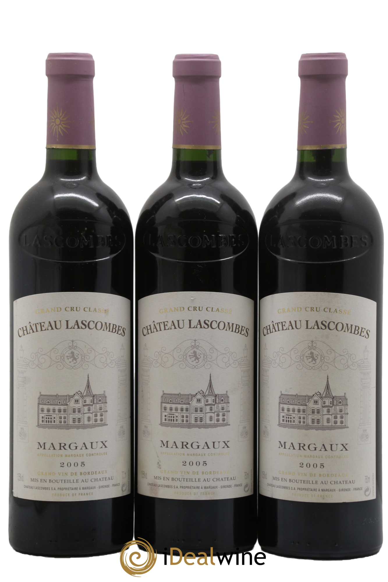 Château Lascombes 2ème Grand Cru Classé 2005 - Lot of 3 bottles - 0