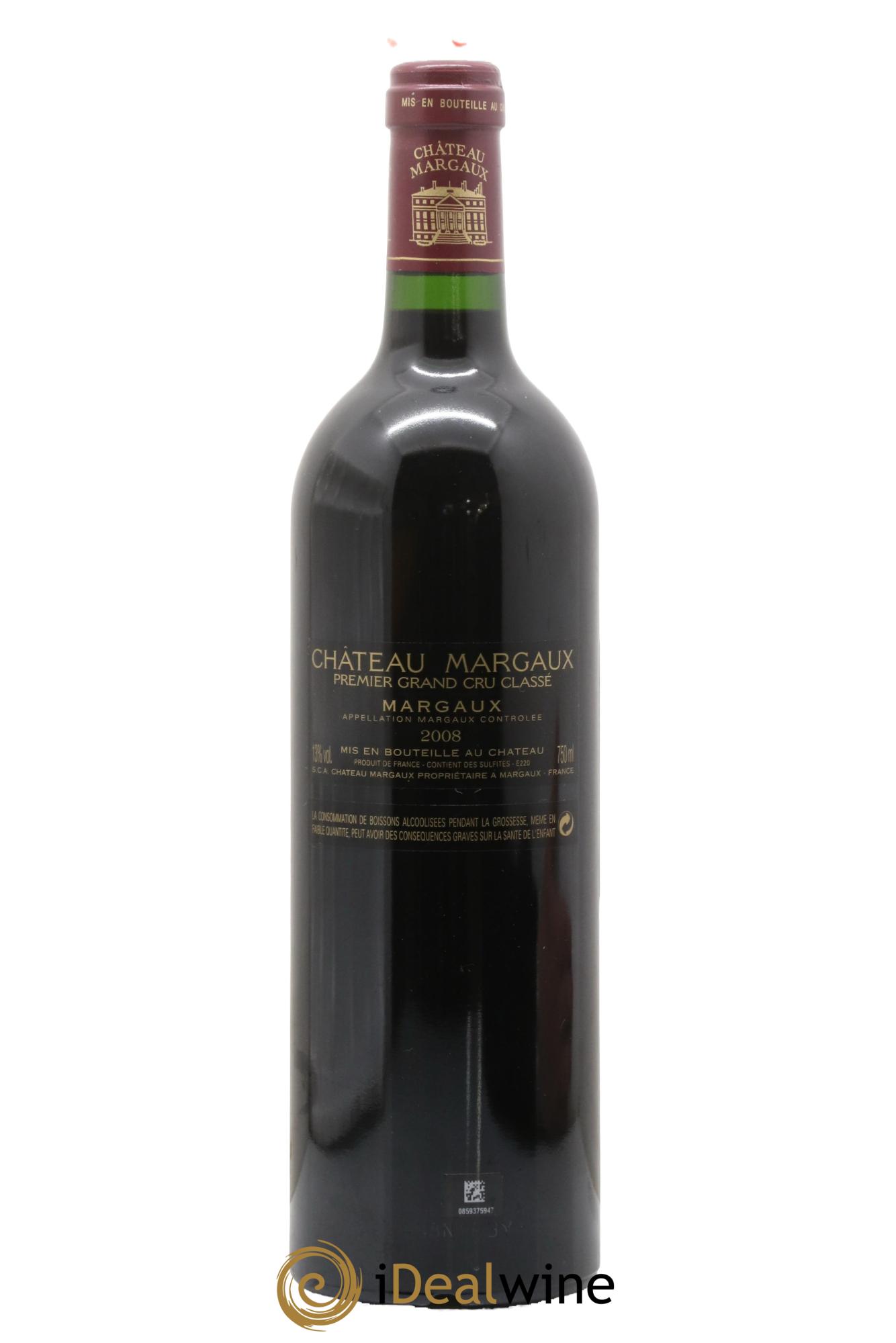 Château Margaux 1er Grand Cru Classé 2008 - Lot of 1 bottle - 1