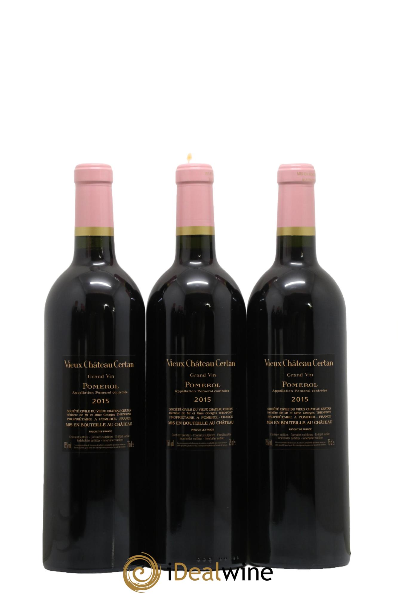 Vieux Château Certan 2015 - Posten von 6 Flaschen - 2