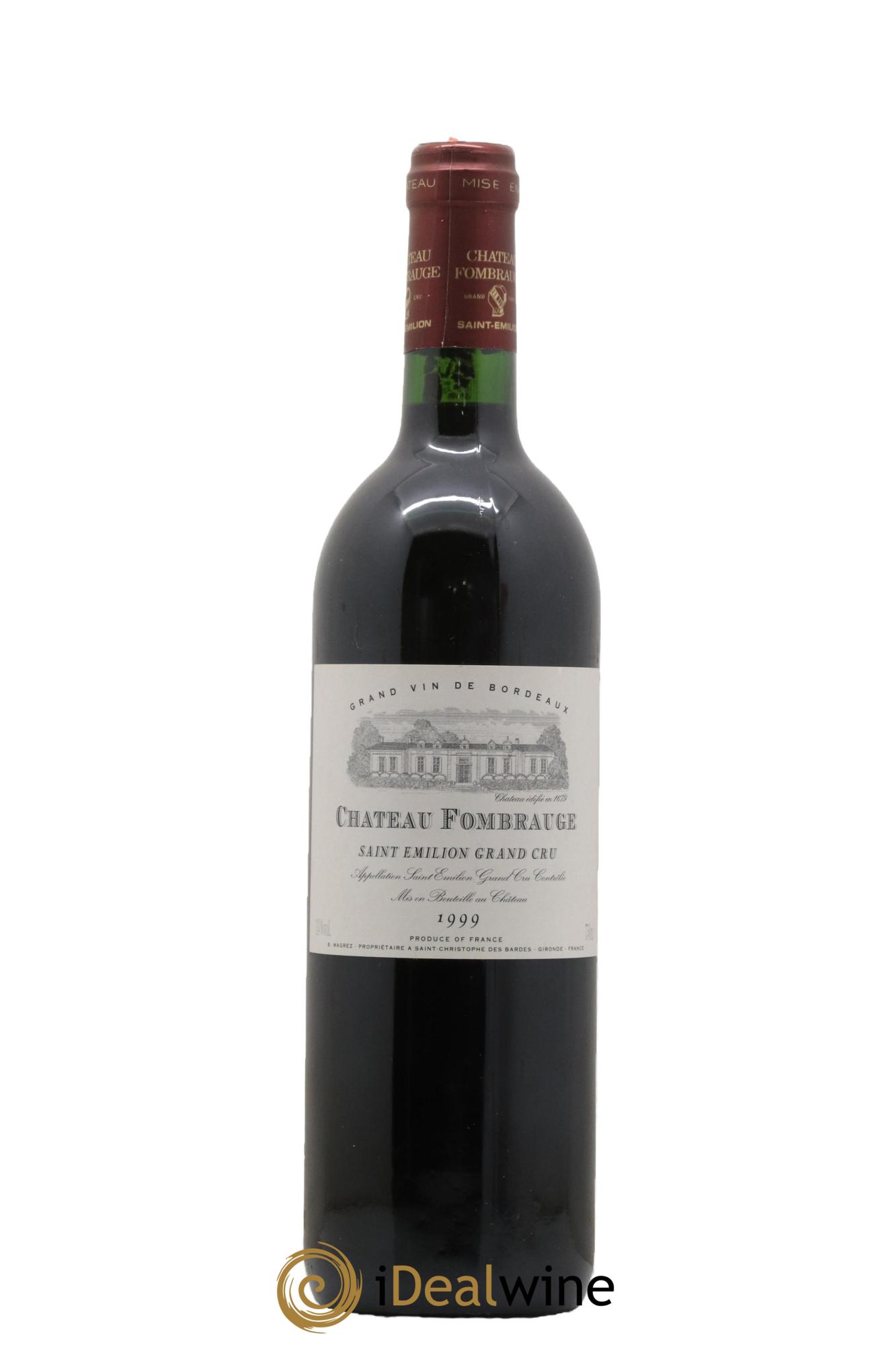 Château Fombrauge Grand Cru Classé 1999 - Lot de 1 bouteille - 0