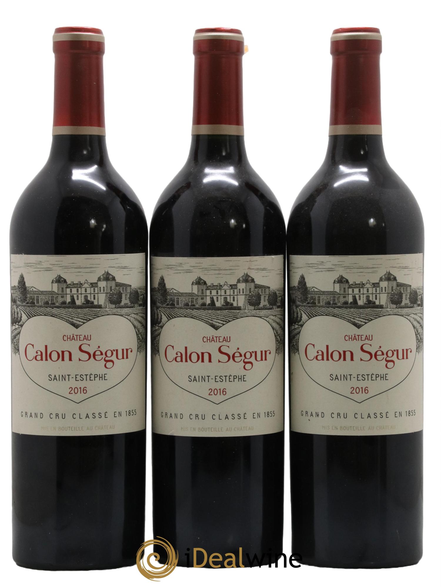 Château Calon Ségur 3ème Grand Cru Classé 2016 - Lot de 3 bouteilles - 0