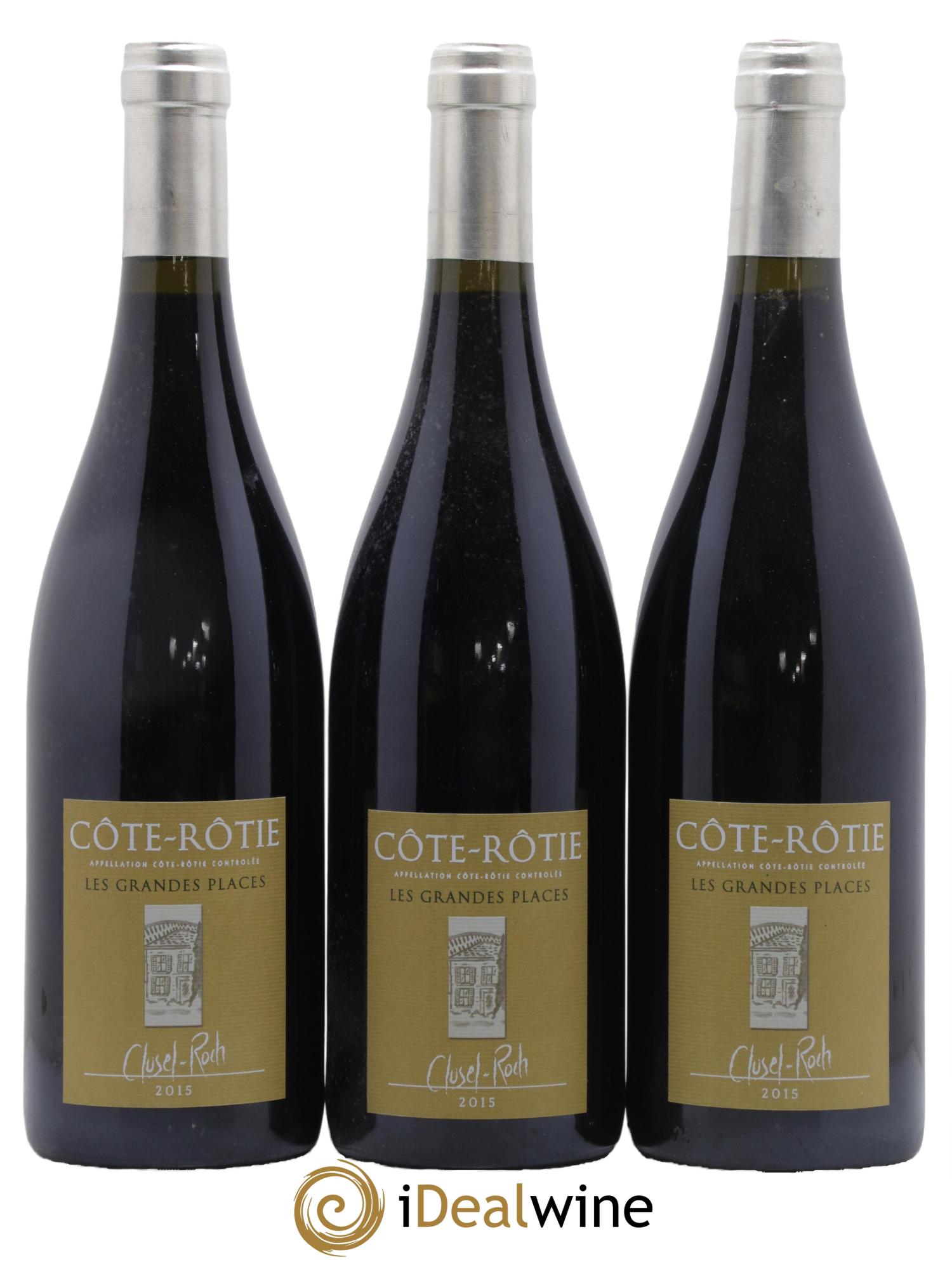 Côte-Rôtie Les Grandes Places Clusel-Roch 2015 - Lot de 3 bouteilles - 0
