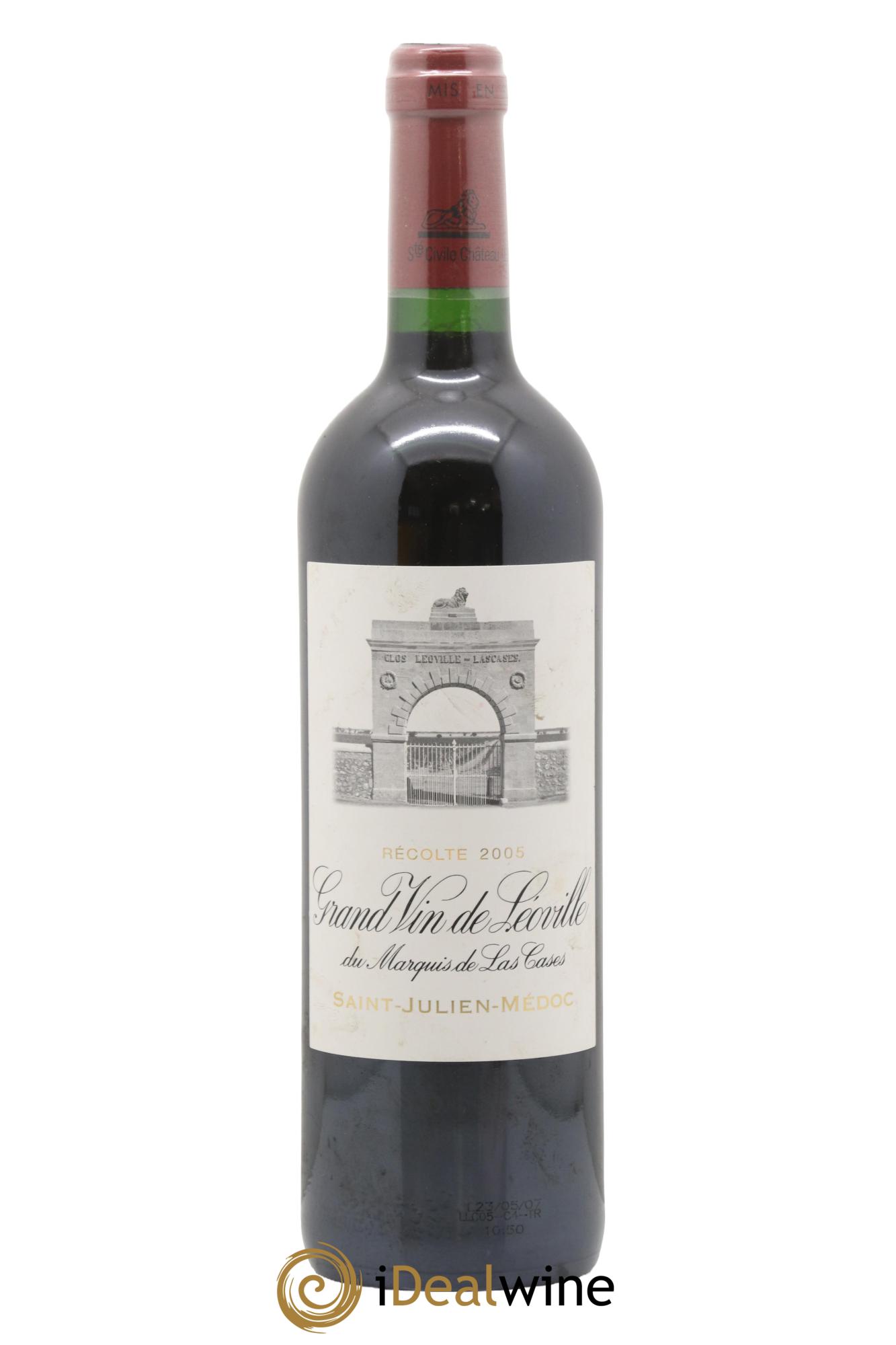Château Léoville Las Cases 2ème Grand Cru Classé 2005 - Lot de 1 bouteille - 0