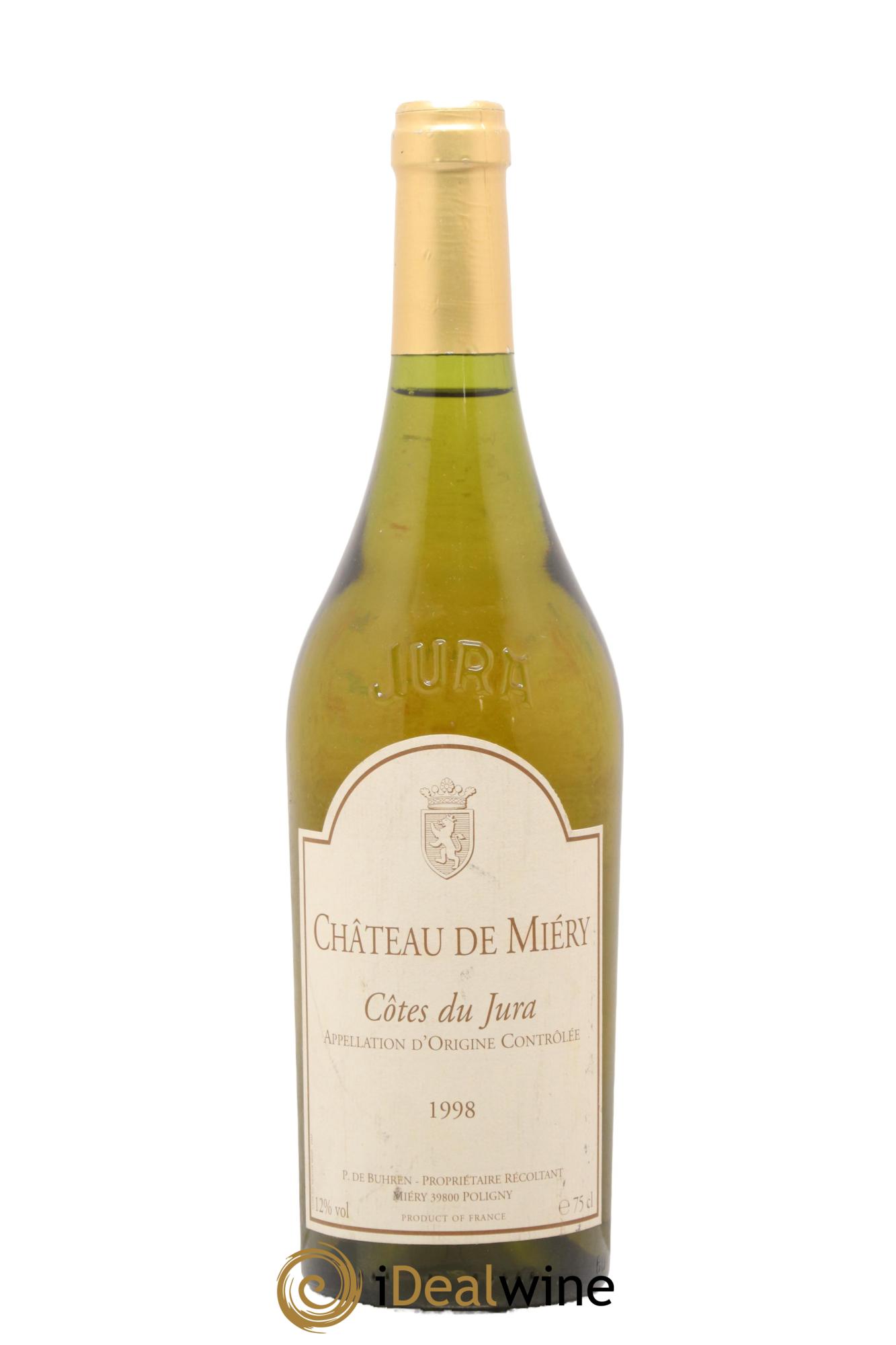 Côtes du Jura Domaine de Miery 1998 - Lot de 1 bouteille - 0