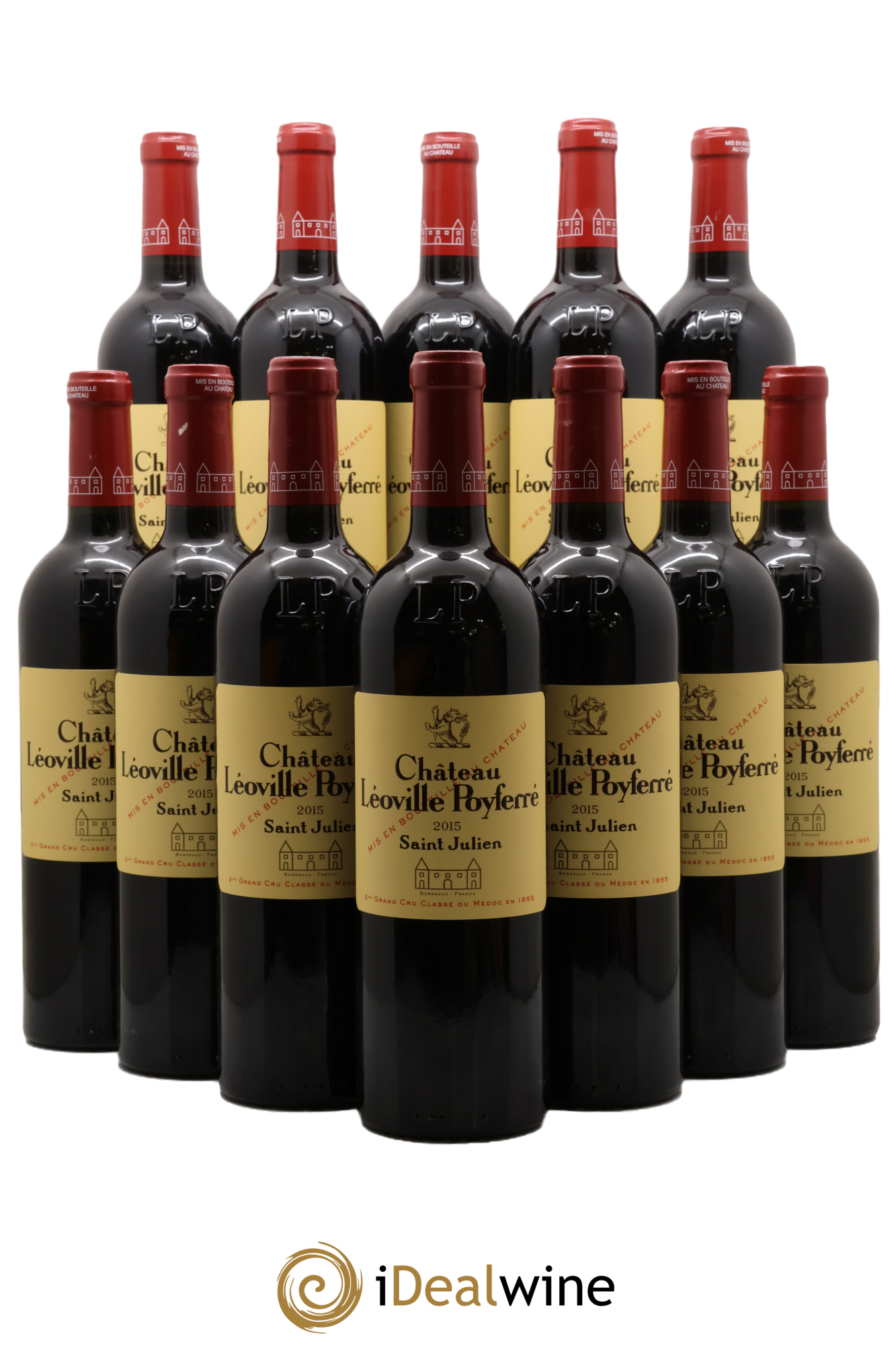 Château Léoville Poyferré 2ème Grand Cru Classé 2015 - Posten von 12 Flaschen - 0