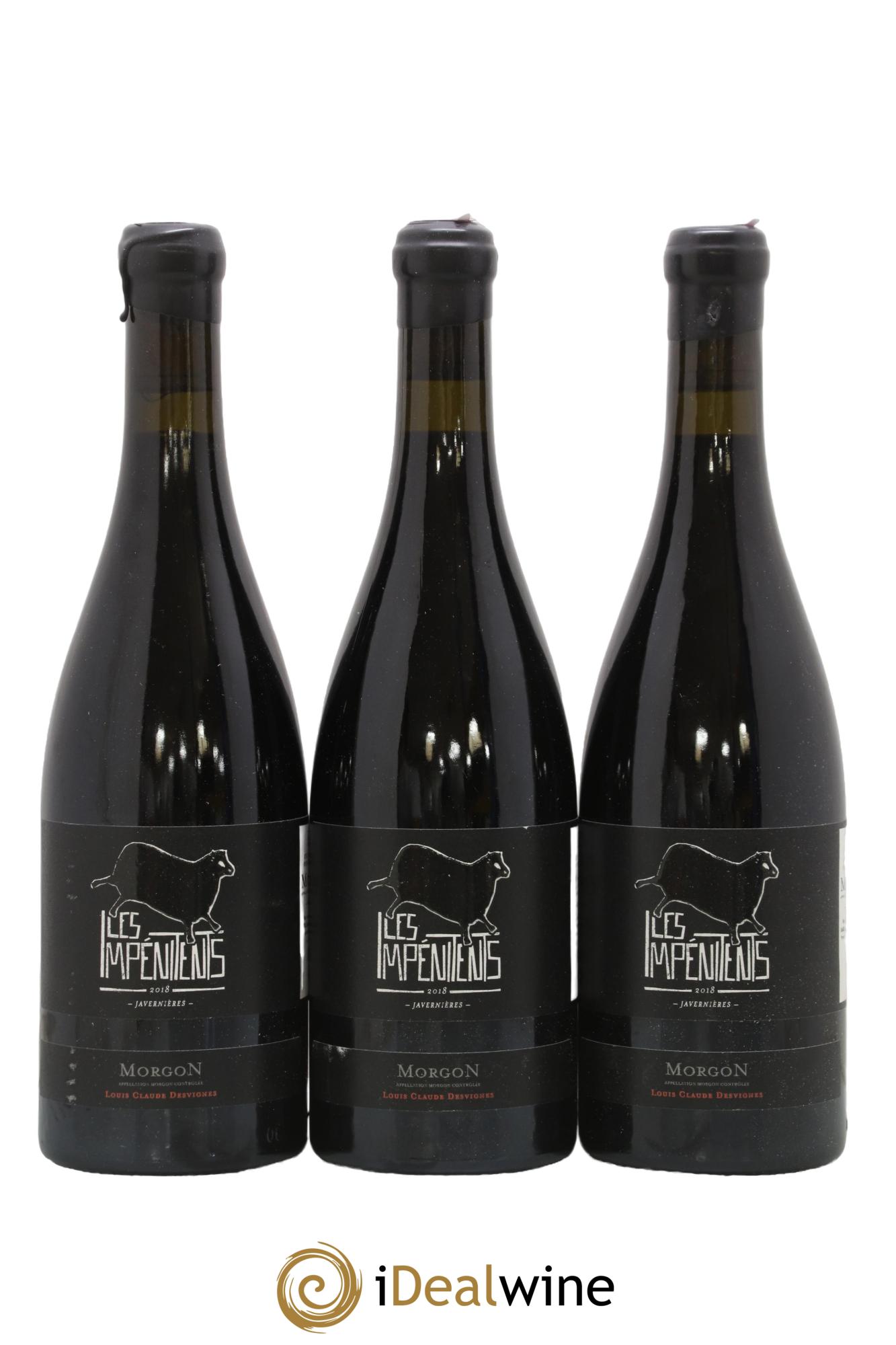 Morgon Javernières Les Impénitents Louis-Claude Desvignes 2018 - Lot de 3 bouteilles - 0