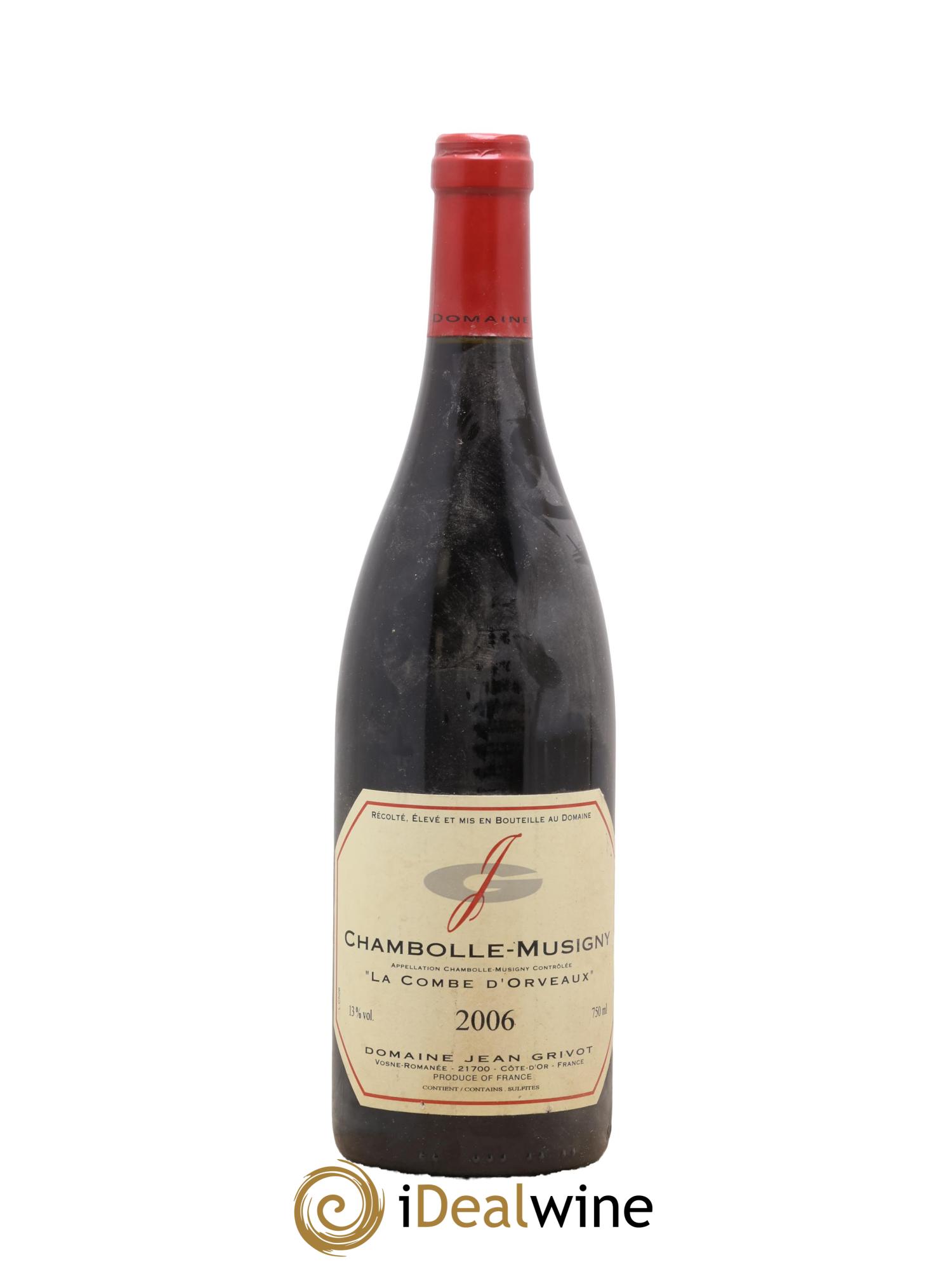 Chambolle-Musigny Combe d'Orveau Jean Grivot 2006 - Lot de 1 bouteille - 0