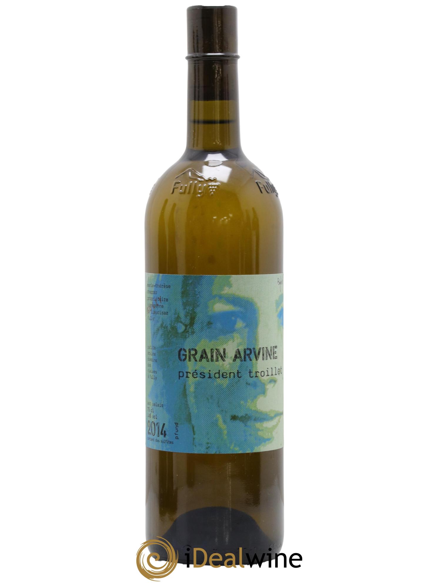 Valais Grain Arvine Président Troillet Chappaz 2014 - Lot de 1 bouteille - 0
