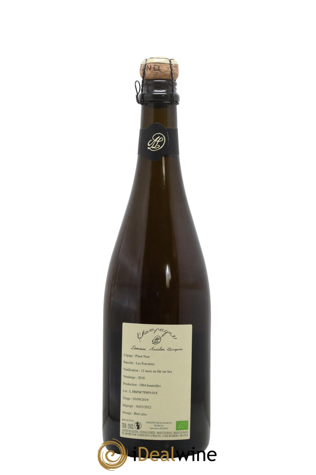 Pinot Noir Les Forcières Aurélien Lurquin 2018 - Lot of 1 bottle - 1