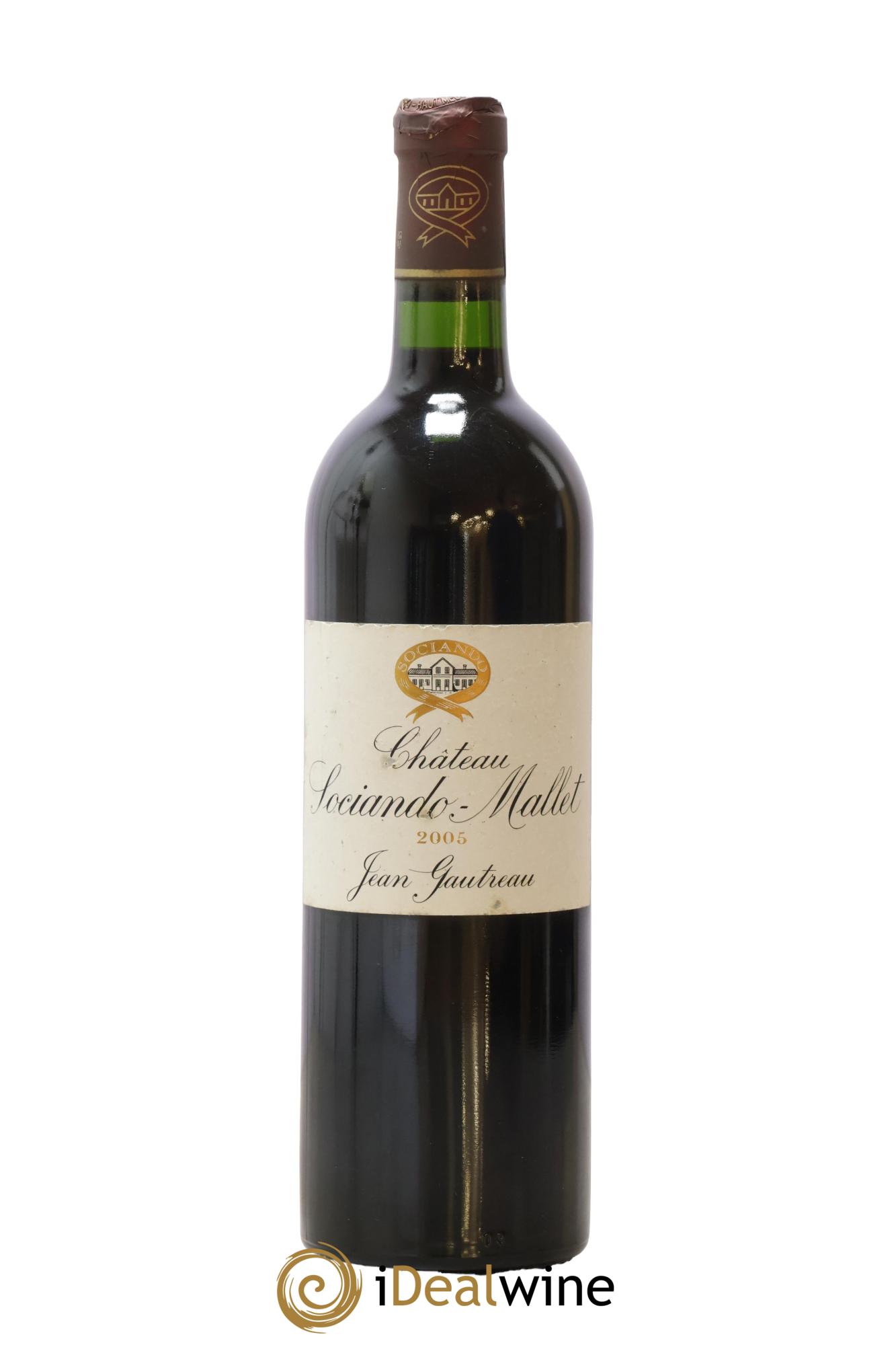 Château Sociando Mallet 2005 - Lot de 1 bouteille - 0