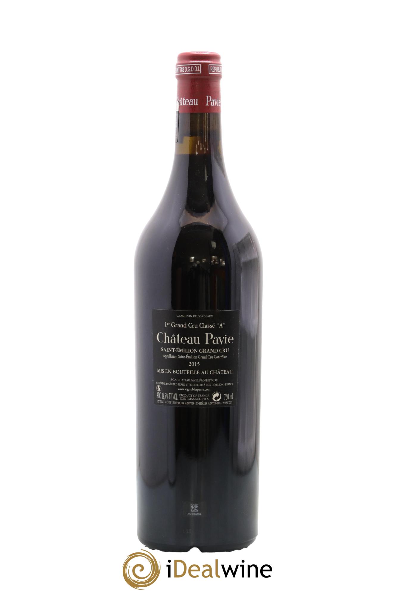 Château Pavie 1er Grand Cru Classé A 2015 - Lotto di 1 bottiglia - 1