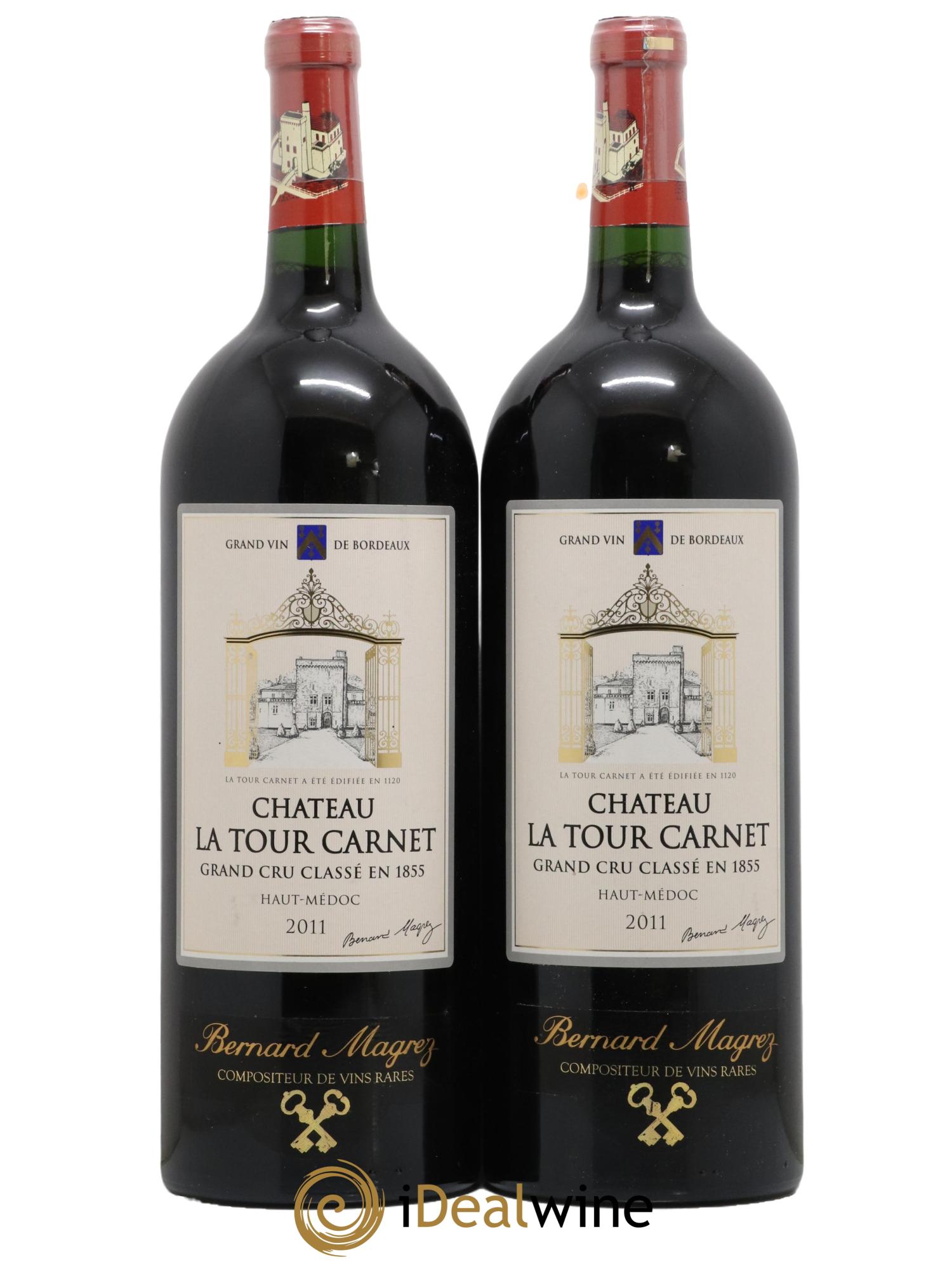 Château la Tour Carnet 4ème Grand Cru Classé 2011 - Lot de 2 magnums - 0