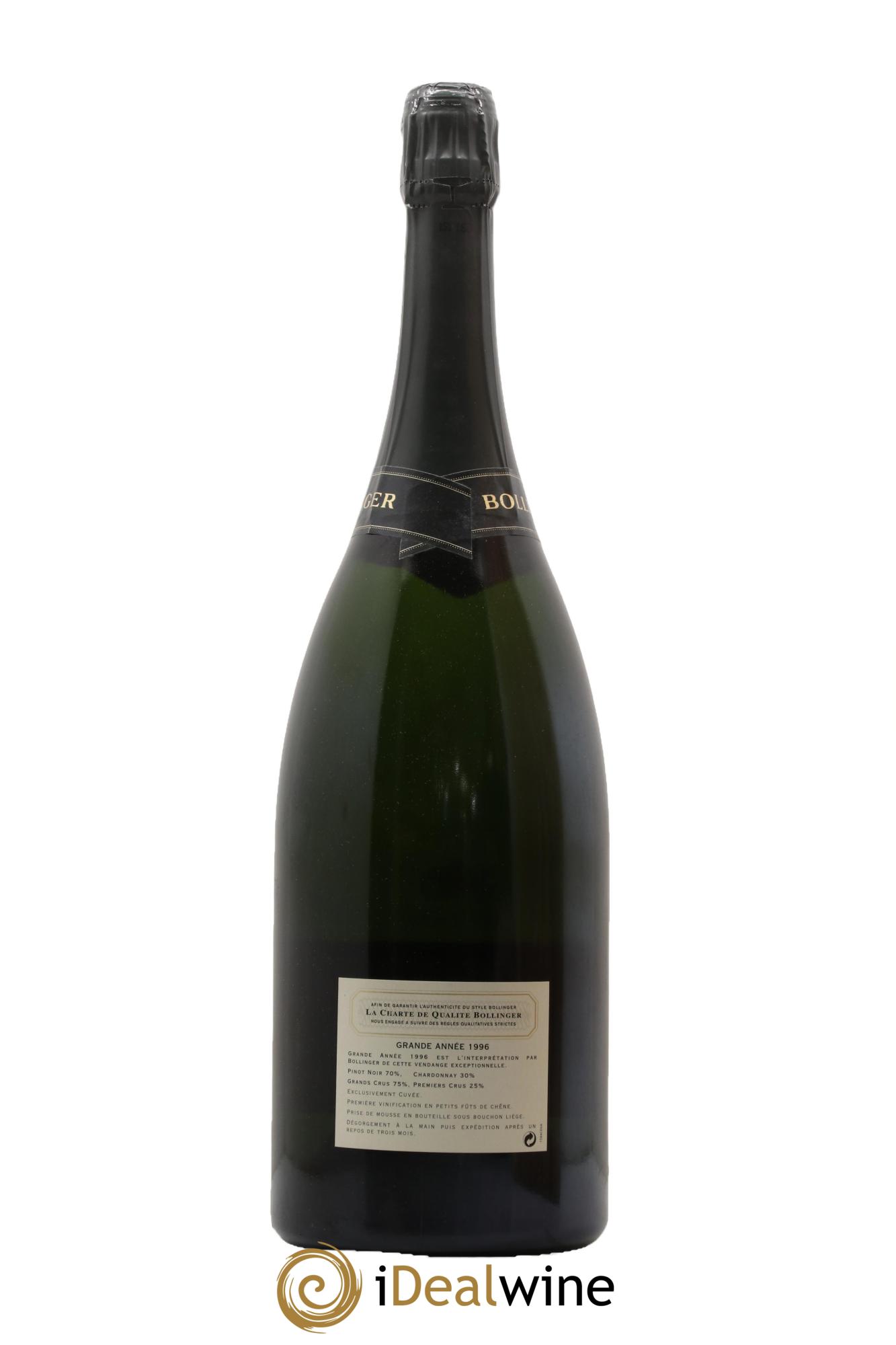 La Grande Année Brut Bollinger 1996 - Lot de 1 magnum - 1