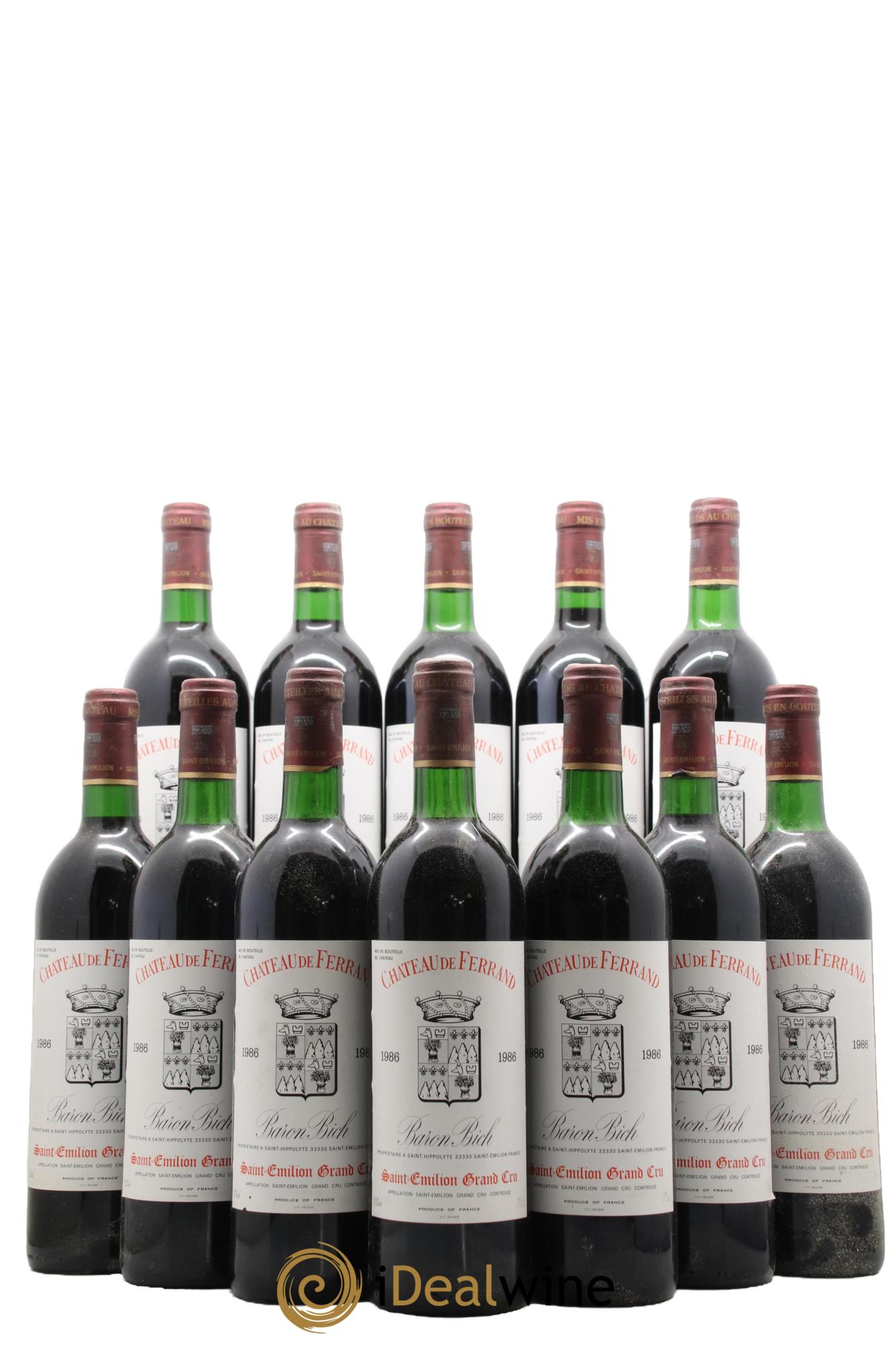 Château Ferrand 1986 - Lot de 12 bouteilles - 0